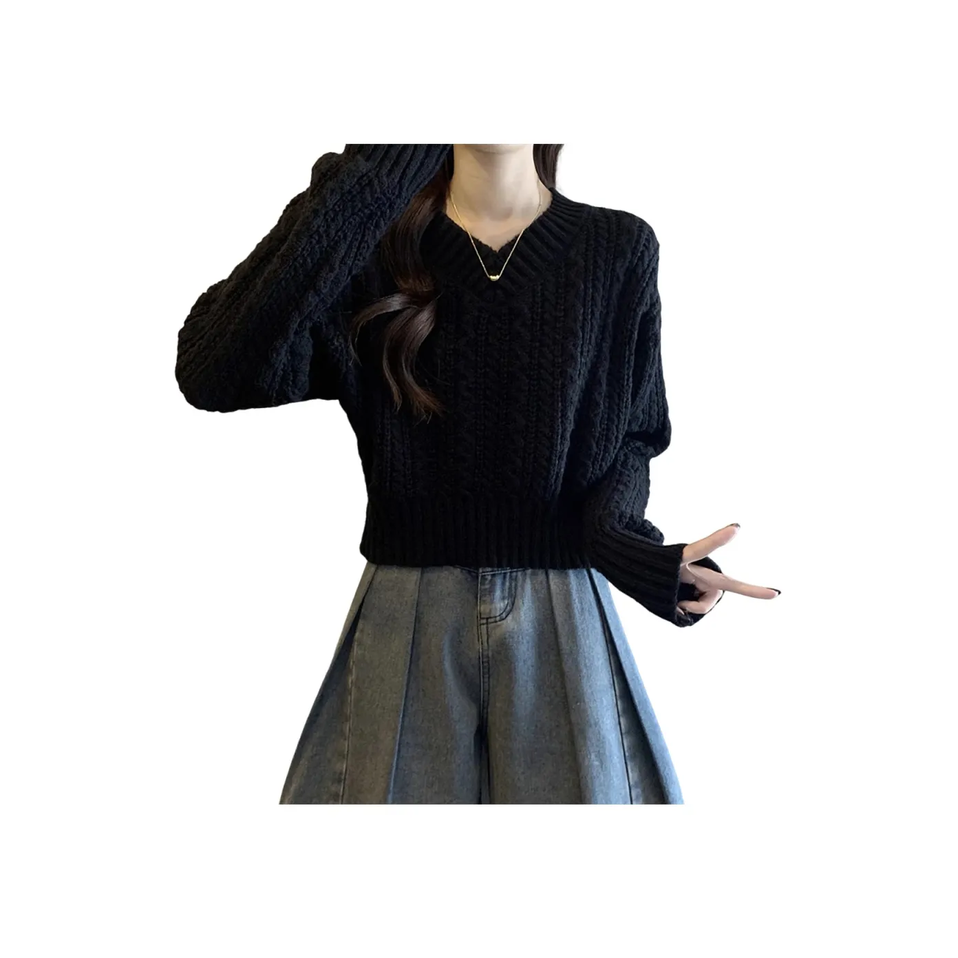 Ya Sheep People Трикотаж Женский Черный