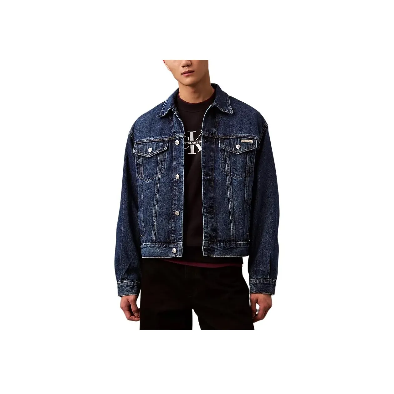 CALVIN KLEIN Denim Jacket Men's Blue