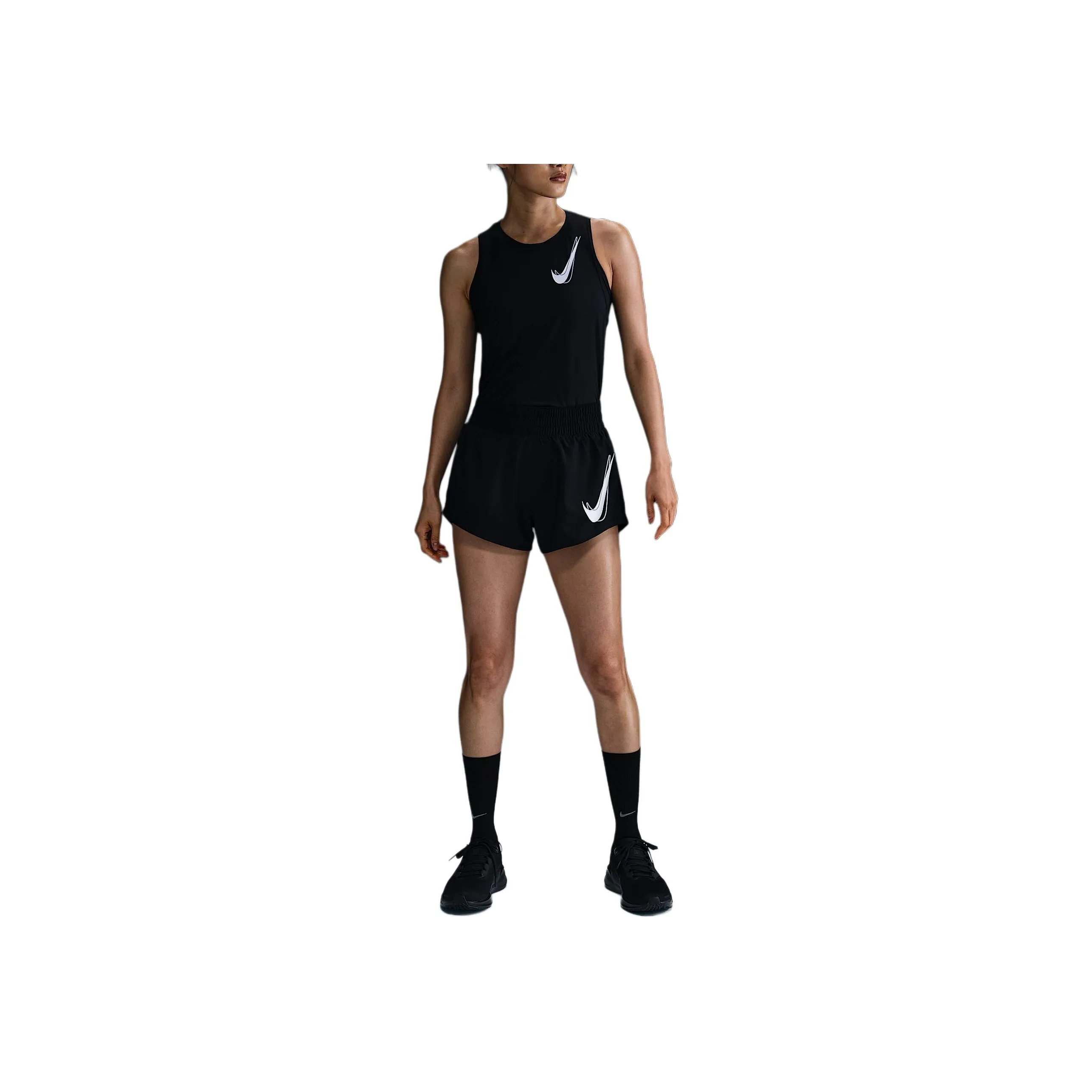 Nike Swoosh Dry Fit Casual Shorts Women's Black