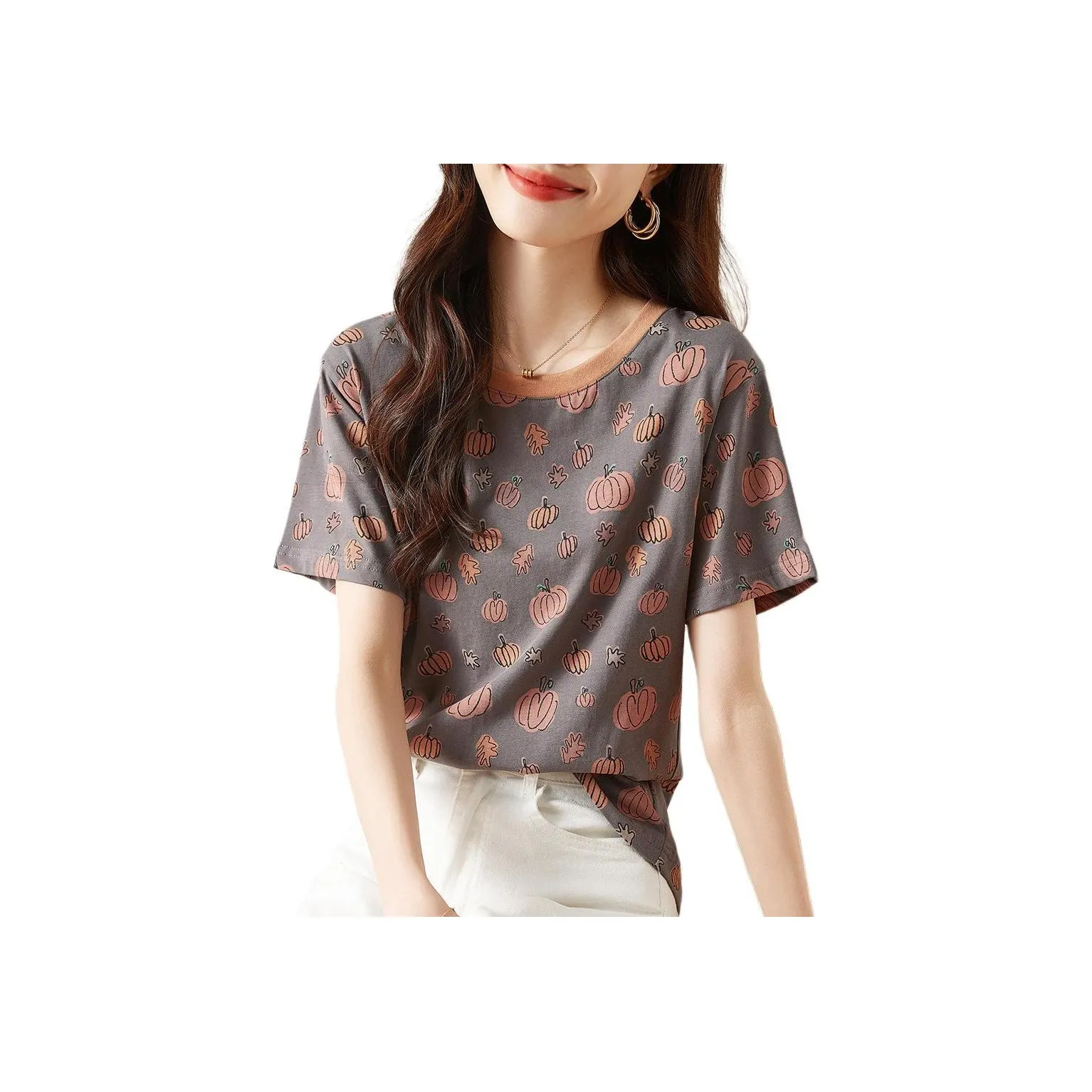 Mo Han Yi Mei T Shirt Women's Coffee