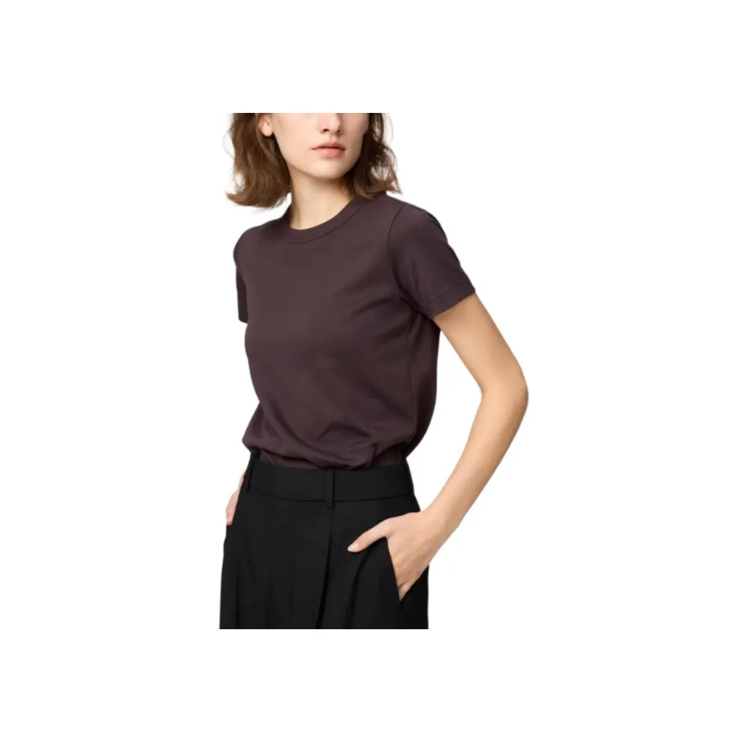 UNIQLO Коричневый Женские T-рубашки