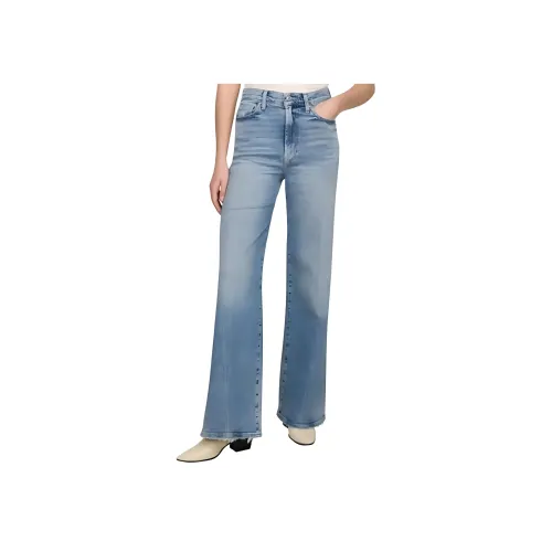 SEVEN FOR ALL MANKIND Женские джинсы синего цвета
