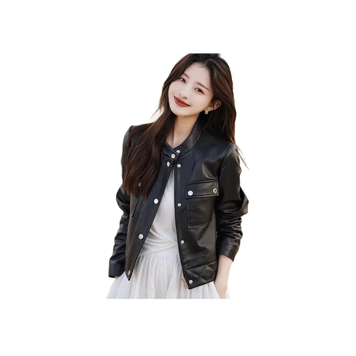 BILISISHANYANG Куртка из натуральной кожи женская