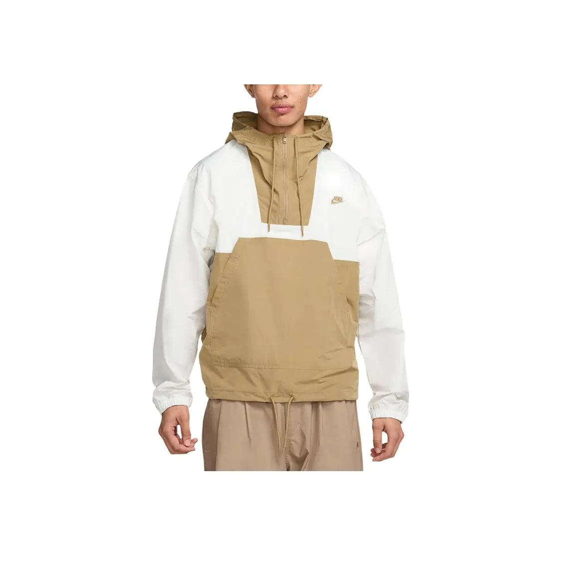 Nike ClubSportswear Marina Jacket Men's Sail Color/Parachute Beige/Light Khaki