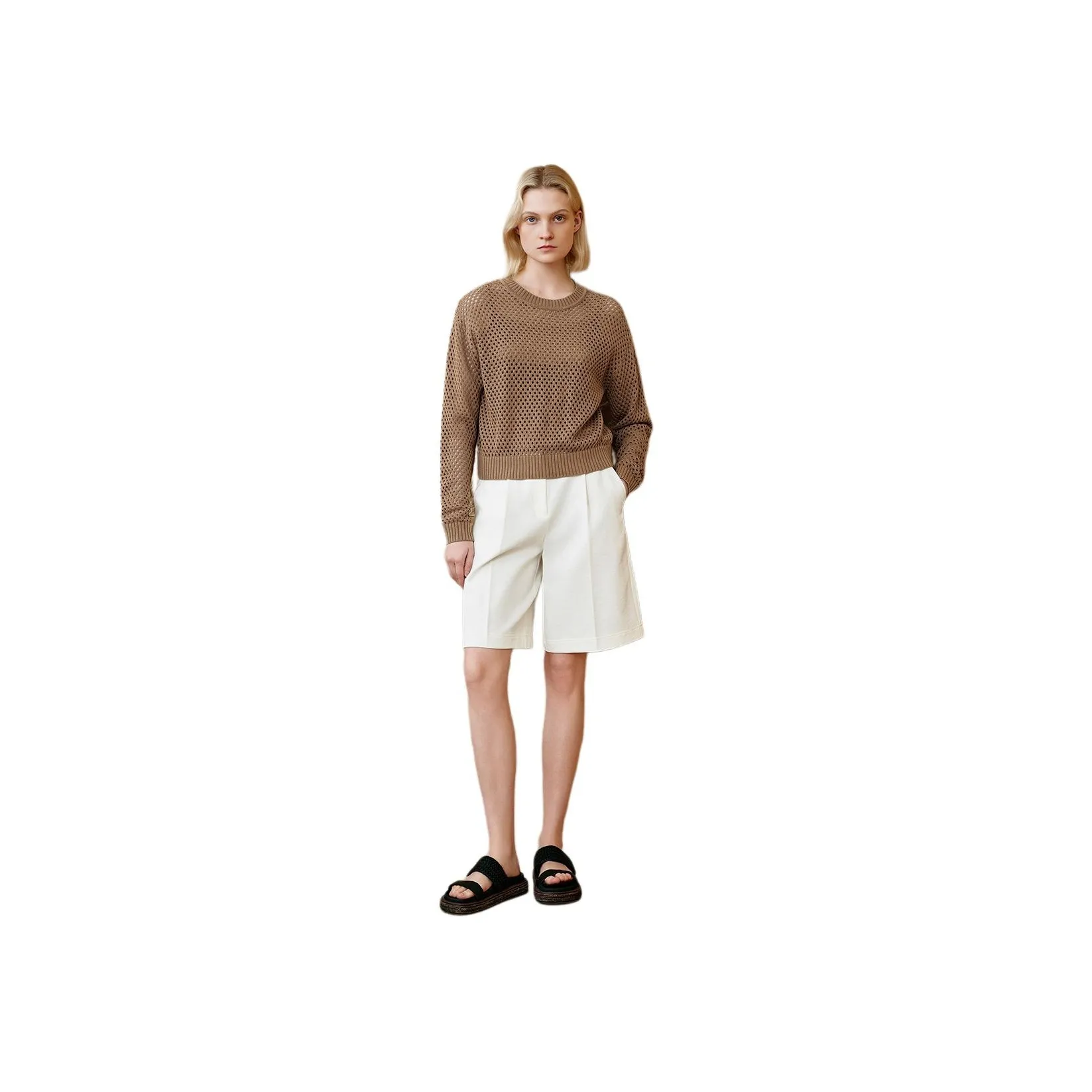 INSUN Shirts Women's Camel