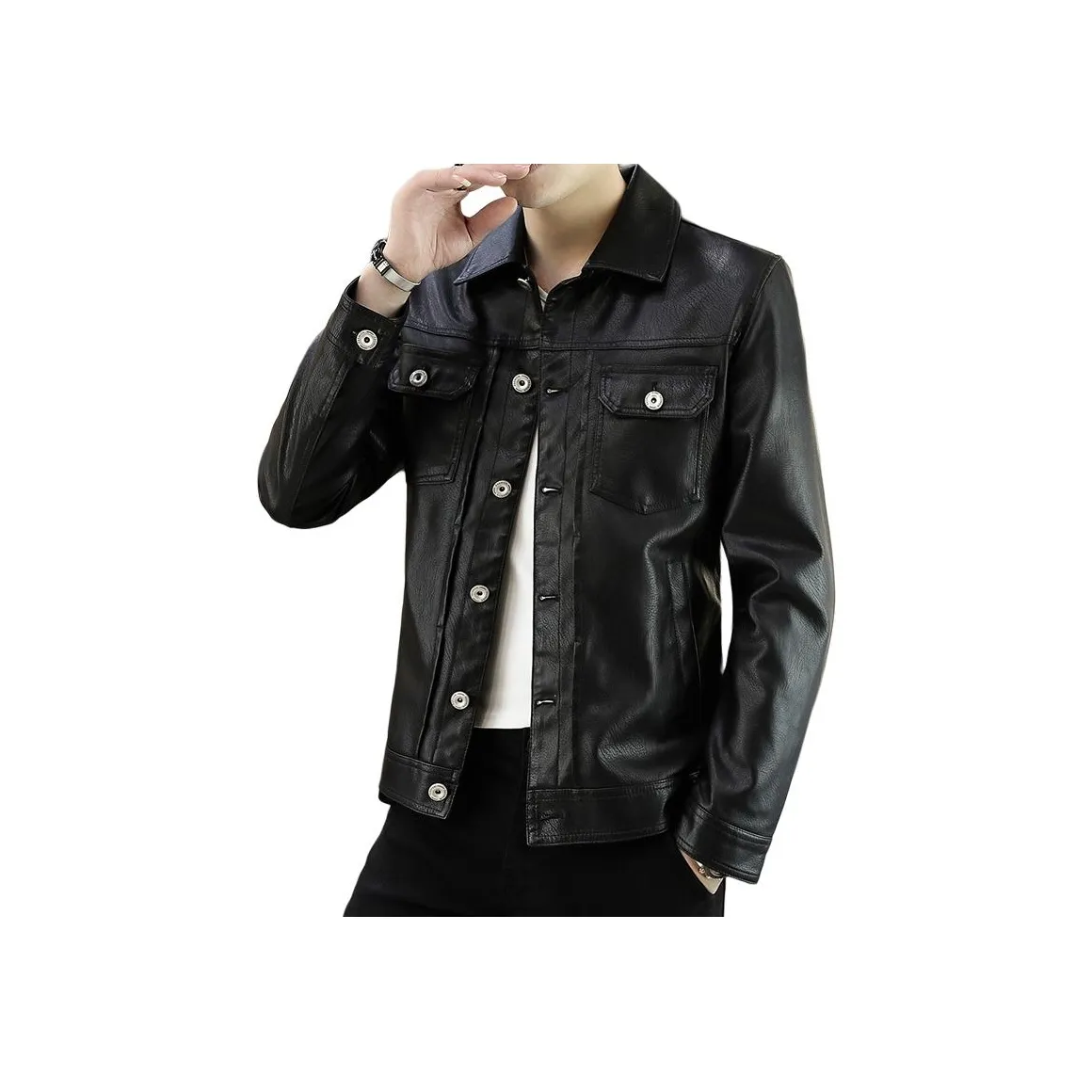 PIERRE CARDIN Кожа Куртка Мужская