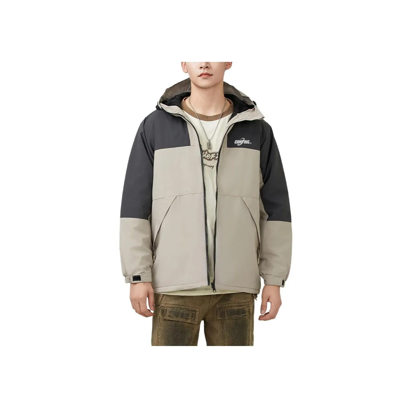 361° Jackets Coats Men's Sheep Wool White/Tranquil Gray