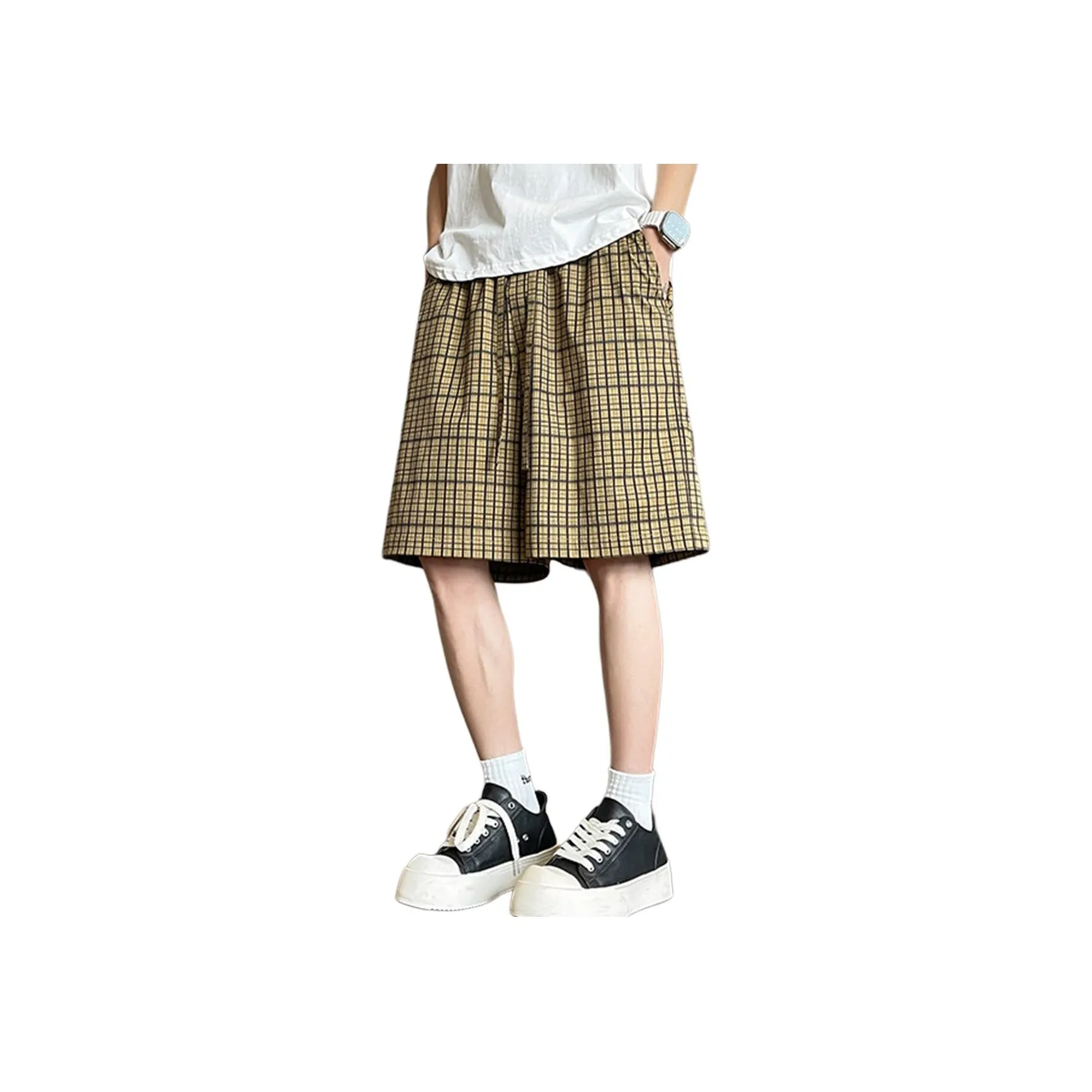 R.super Casual Shorts Unisex Khaki