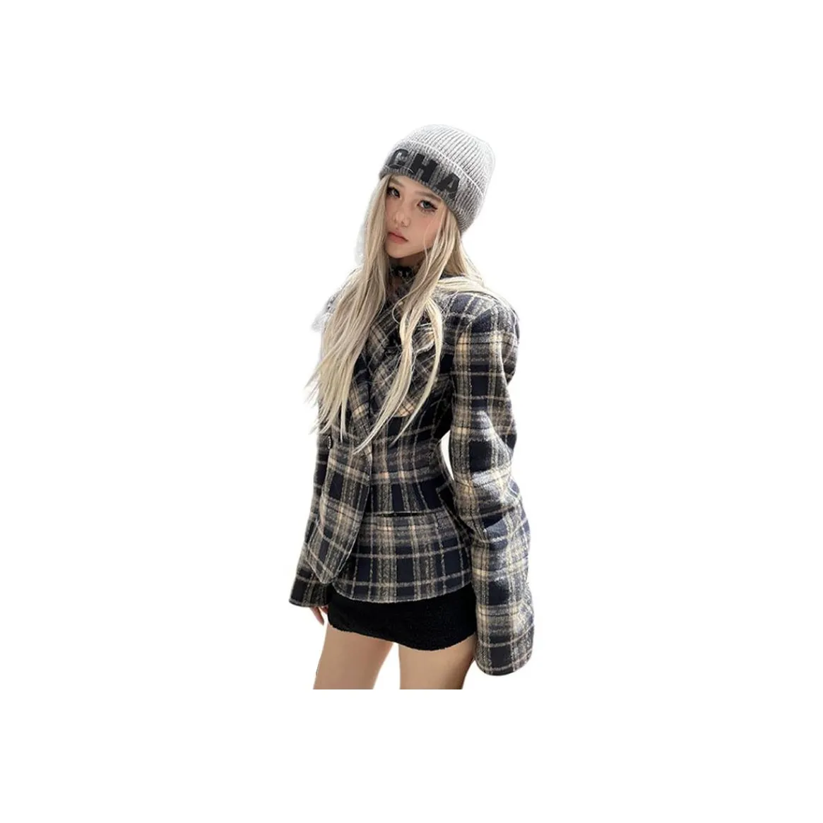 Qiuerle Jackets & Coats Women's Gray