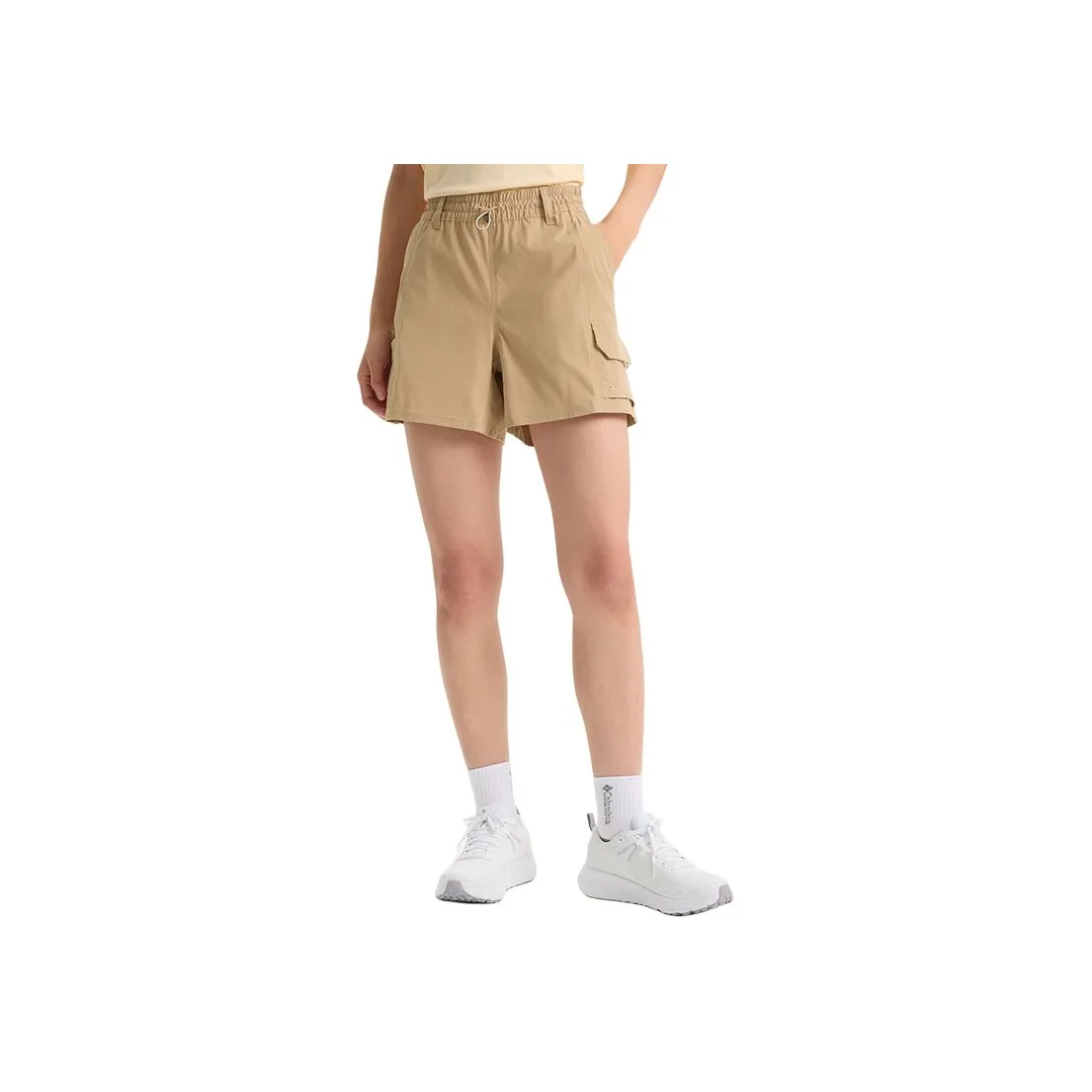 Коллаборация Columbia SS25 Спортивные шорты Женские Хаки