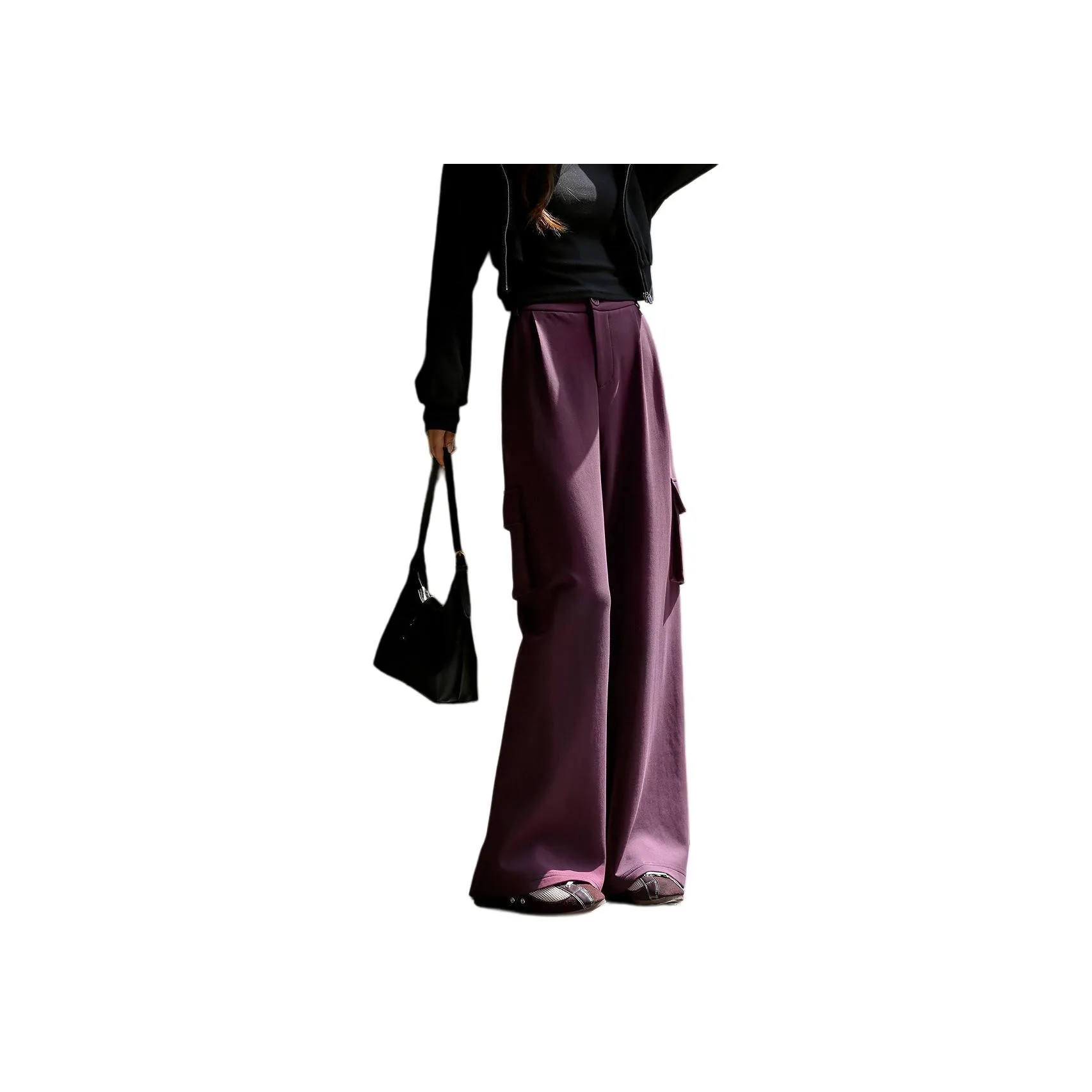 Dme Баклажан Purple Women's Casual Pants