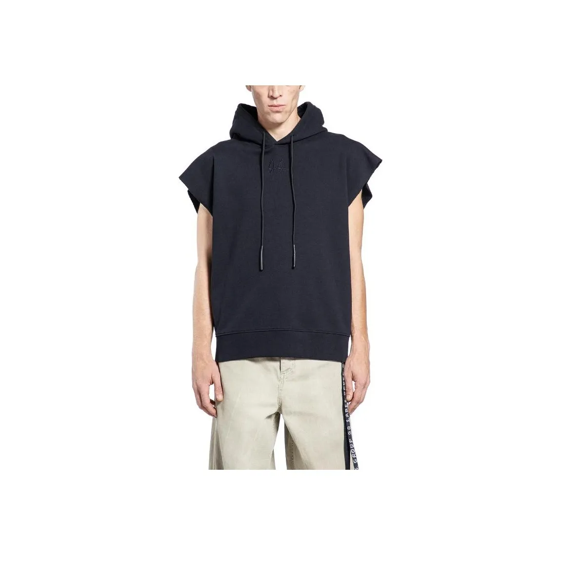 44 Label Group Sleeveless Hooded Sweater