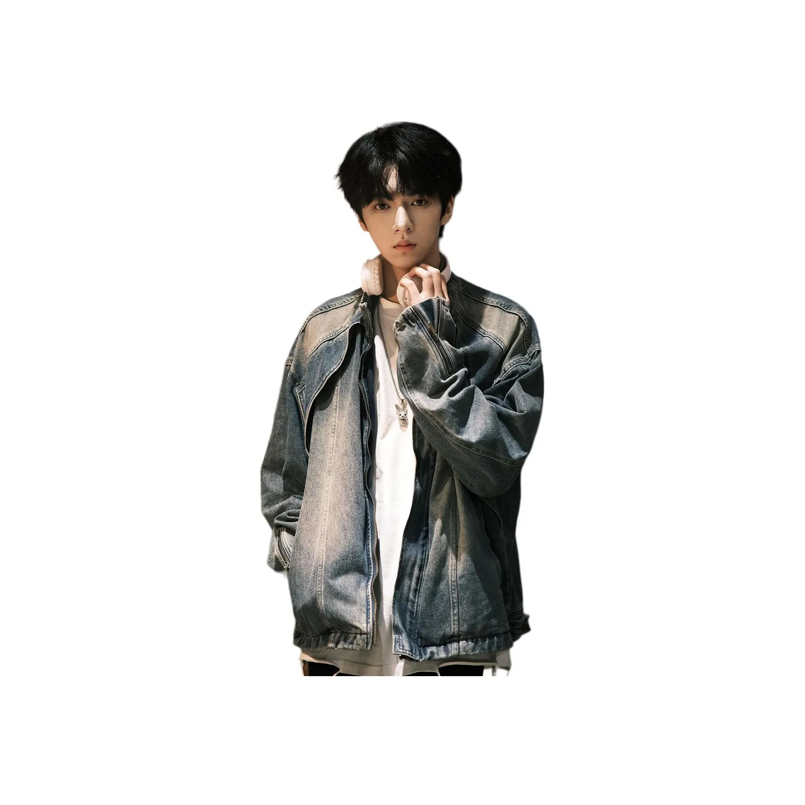 SOUL WORKER Деним Куртка Унисекс