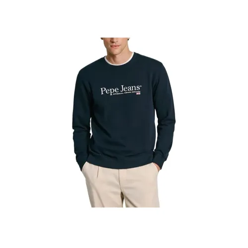 Pepe Jeans Морской синий Мужские Свитшоты