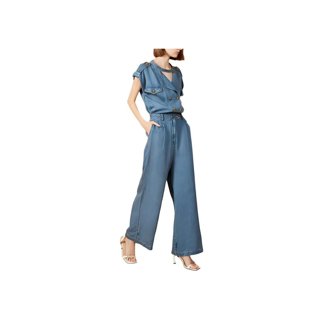 Anmani SS24 Комбинезон Женский Глазурный Синий