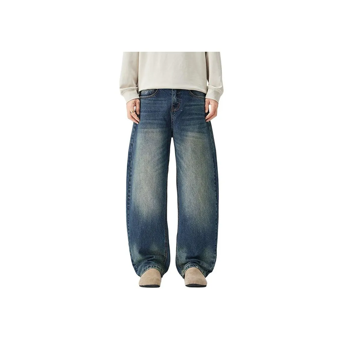 HIPHOPPUNKS Синий Мужской Джинсы