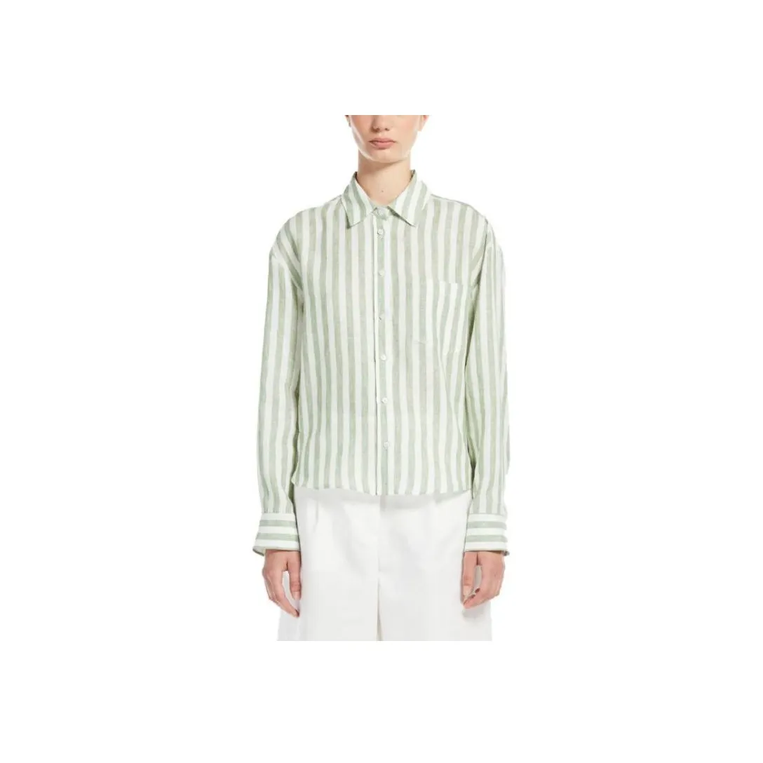 WEEKEND MaxMara SS25 Рубашка Женская Зеленая