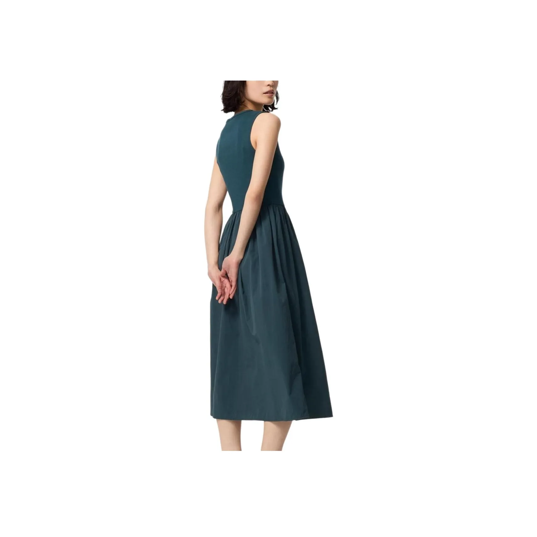 UNIQLO Sleeveless Dress Women's Dark Green