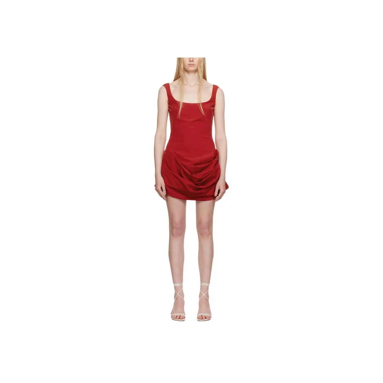 Magda Butrym Round neck Ruched Mini Dress