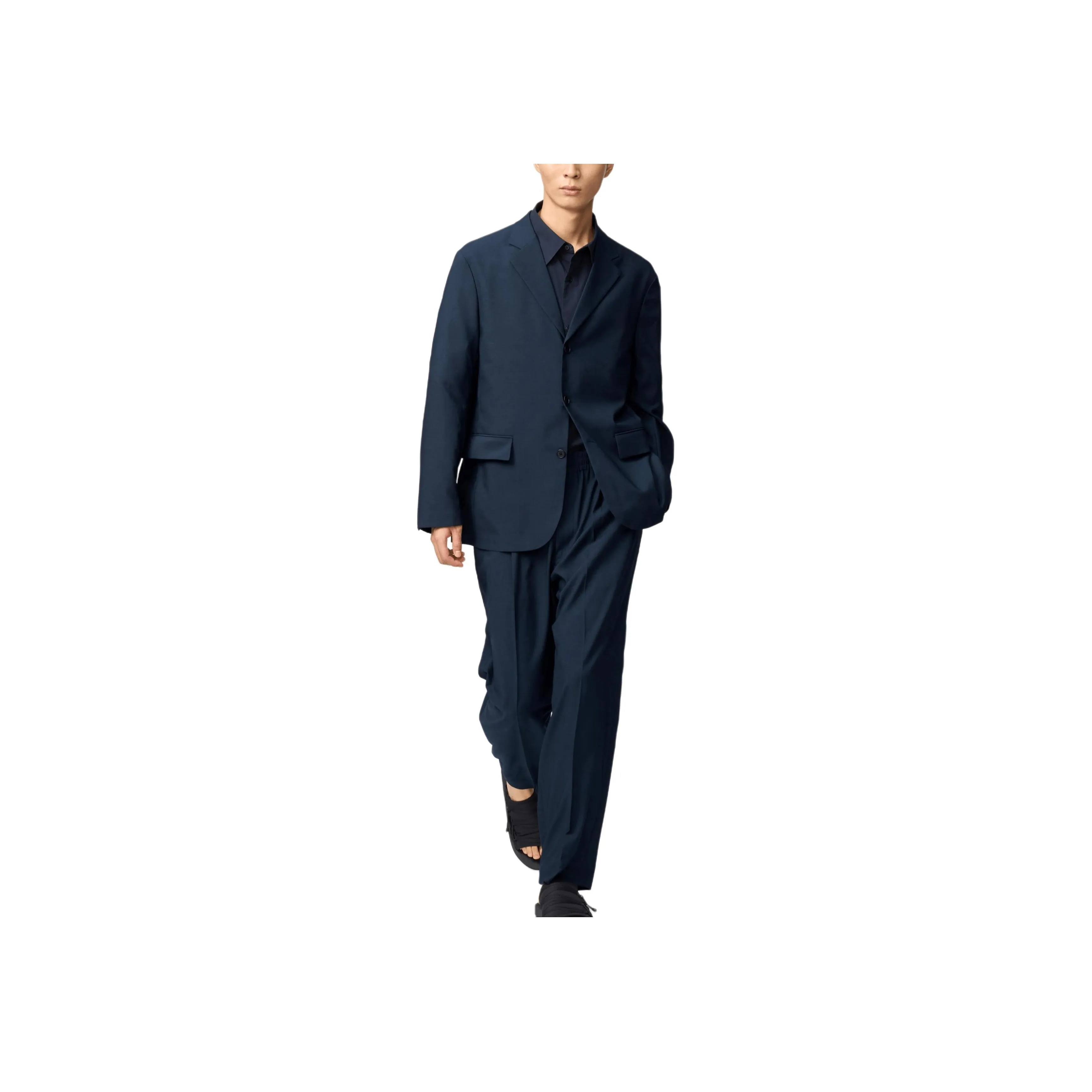UNIQLO x Clare Waight Keller C Collection SS25 Casual Pants Unisex Marine Blue