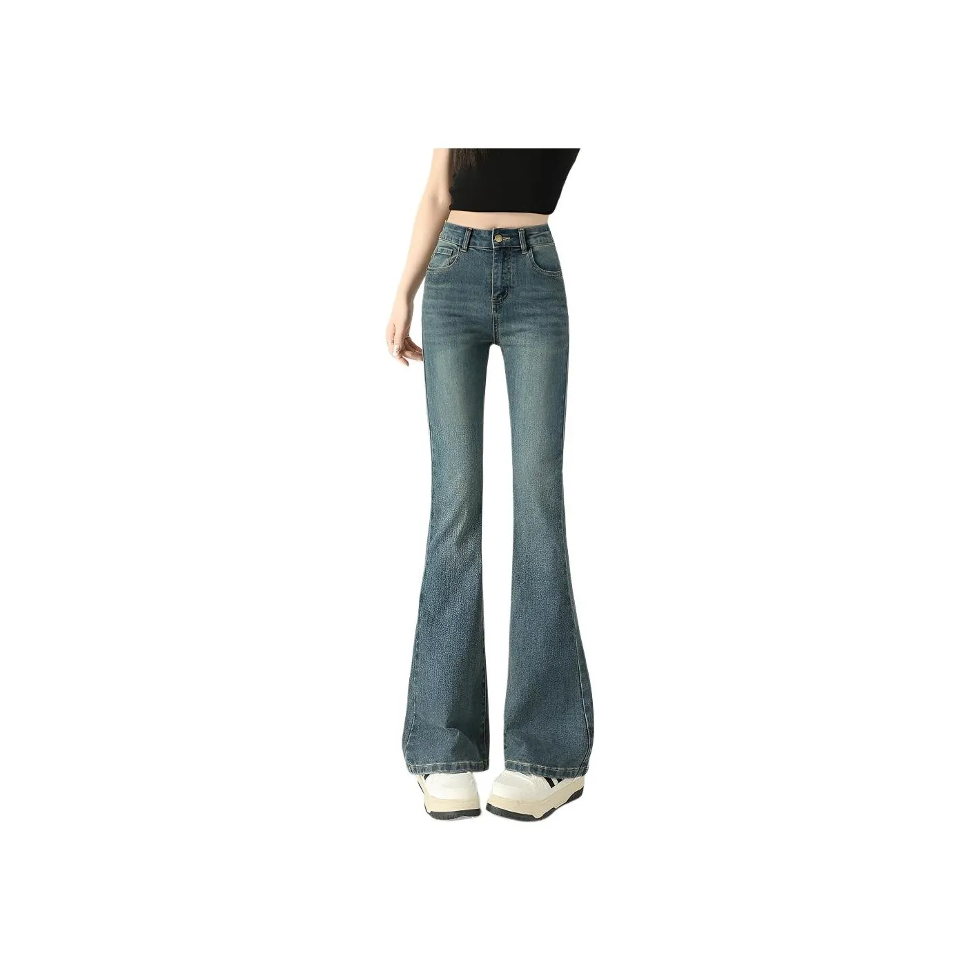 MIIOW 2025 Spring Summer Утягивающие Джинсы Женские