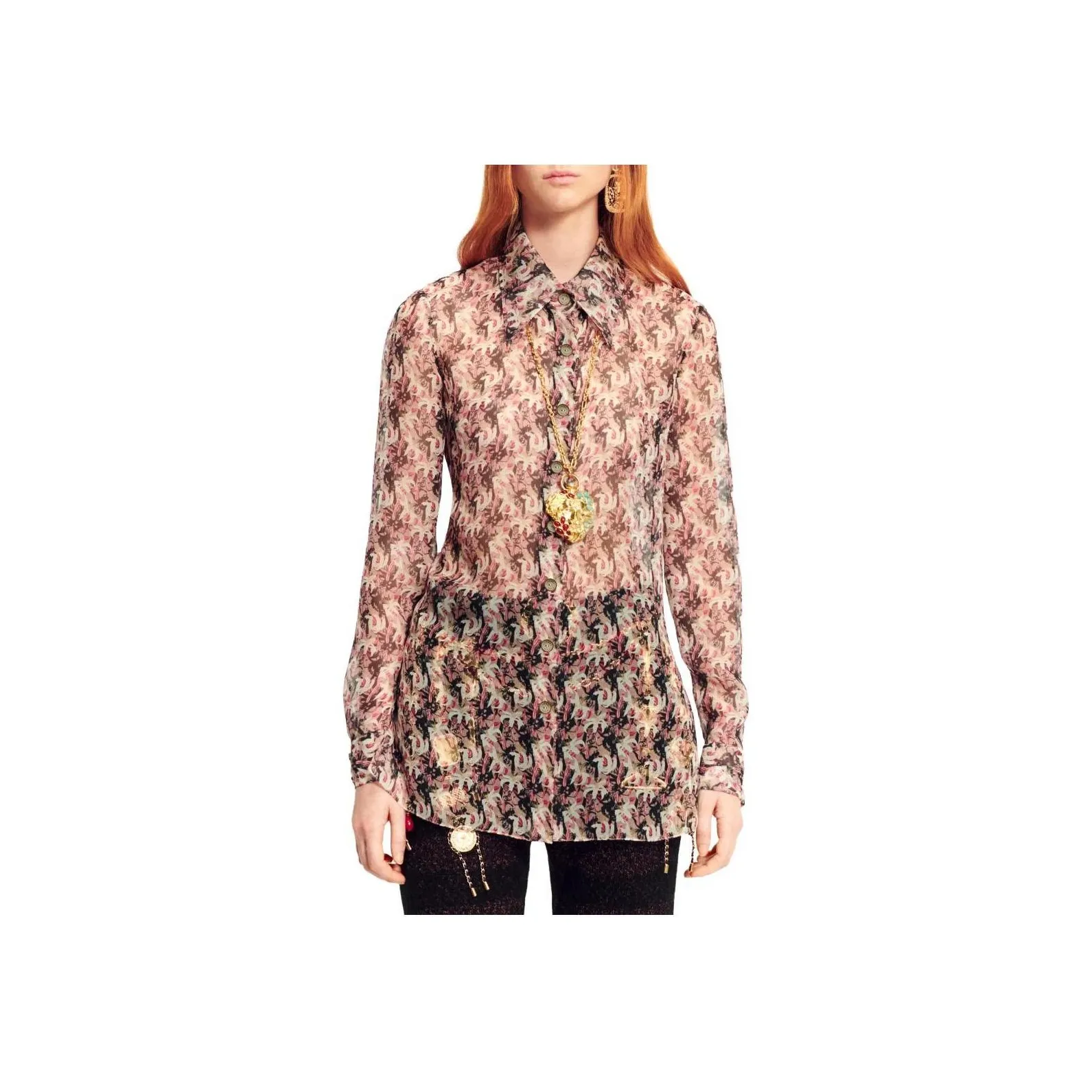 CHANEL 23 New Spring And Summer Arrivals Shirt Women's Pink