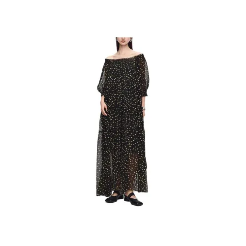 AUM Black Женские Короткие Платья с Рукавами