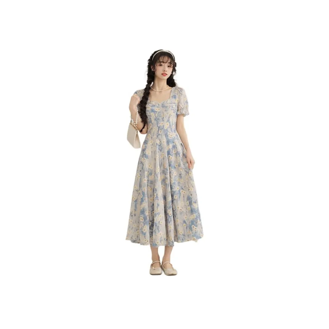 PAZZO Short Sleeved Dress Women's Light Blue