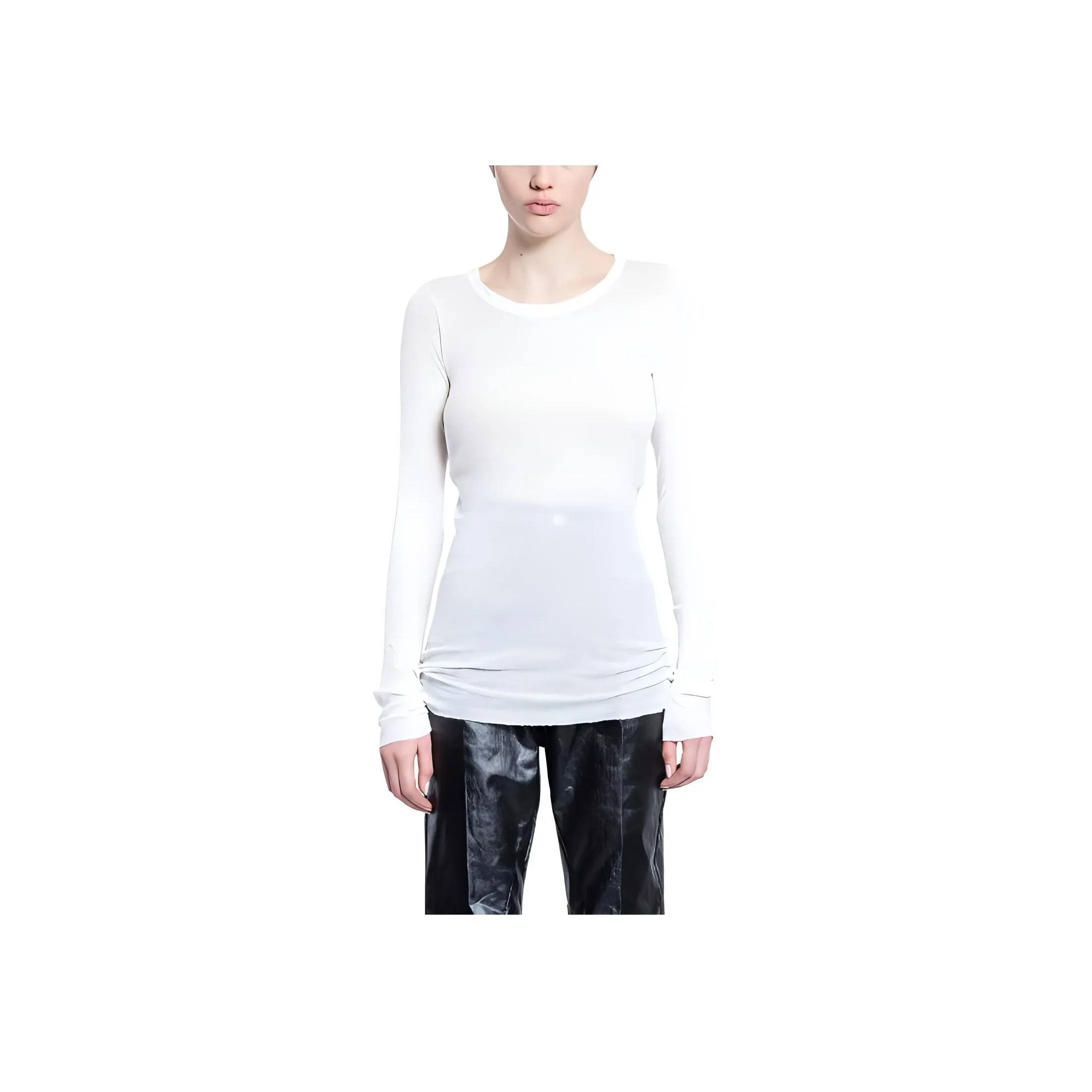 RICK OWENS Ribbed Long sleeves T shirt