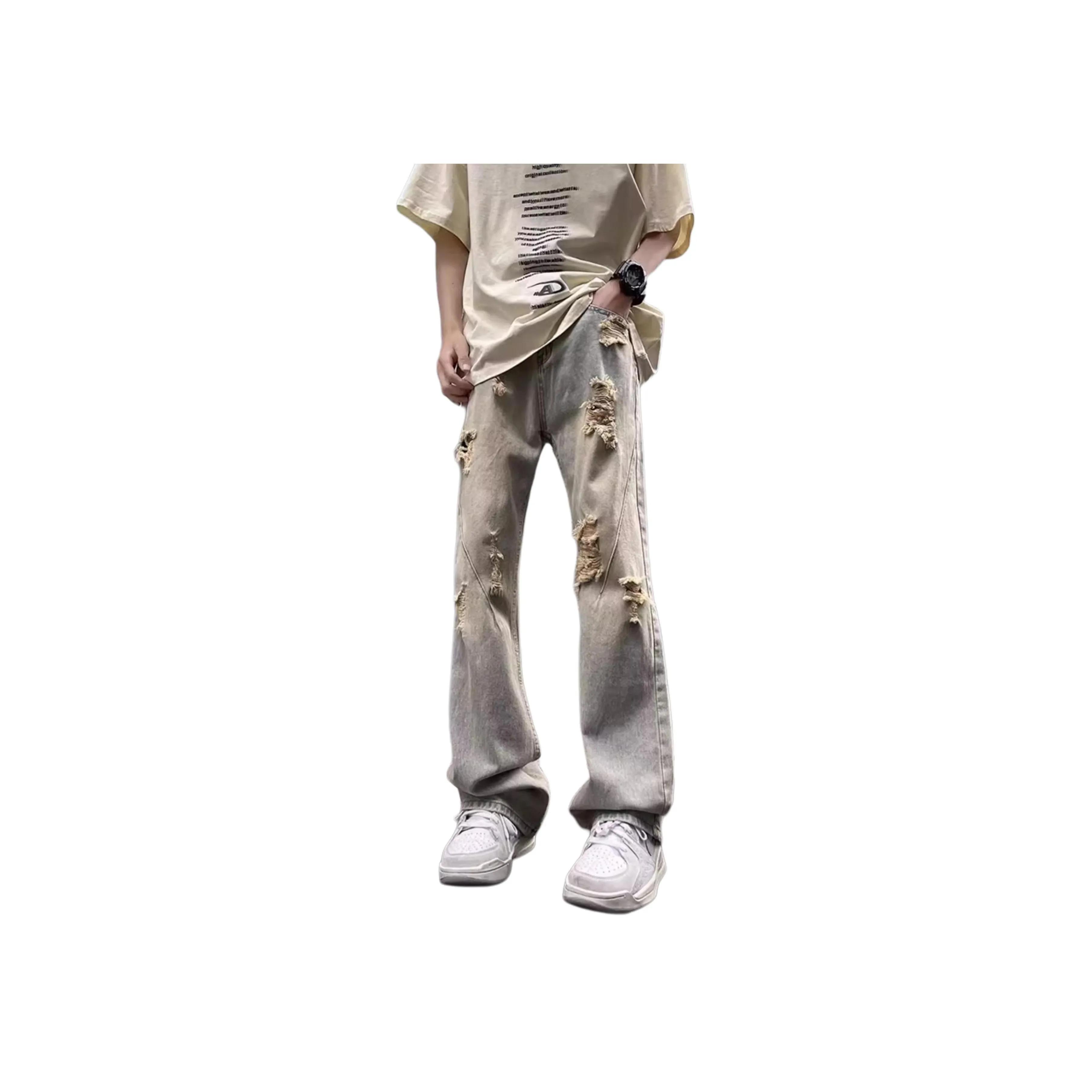 Menglaini Jeans Unisex