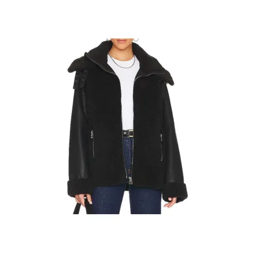 Unreal Fur Черные Женские Бархатные Куртки