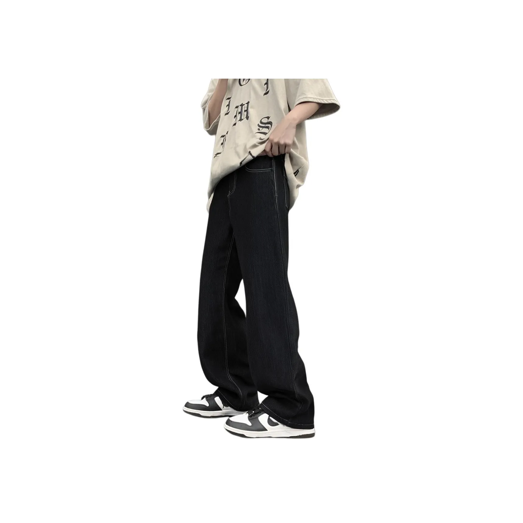 COPICVEN Jeans Unisex Black