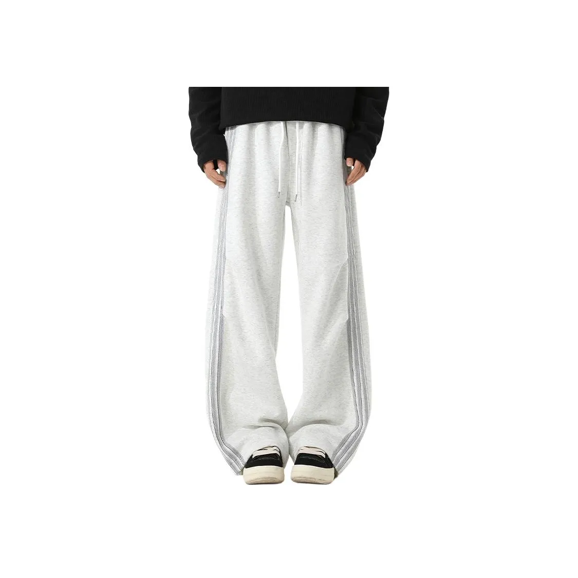 WOOD SOON Japanese Style Trendy 3 Stripes Sports Pants Unisex