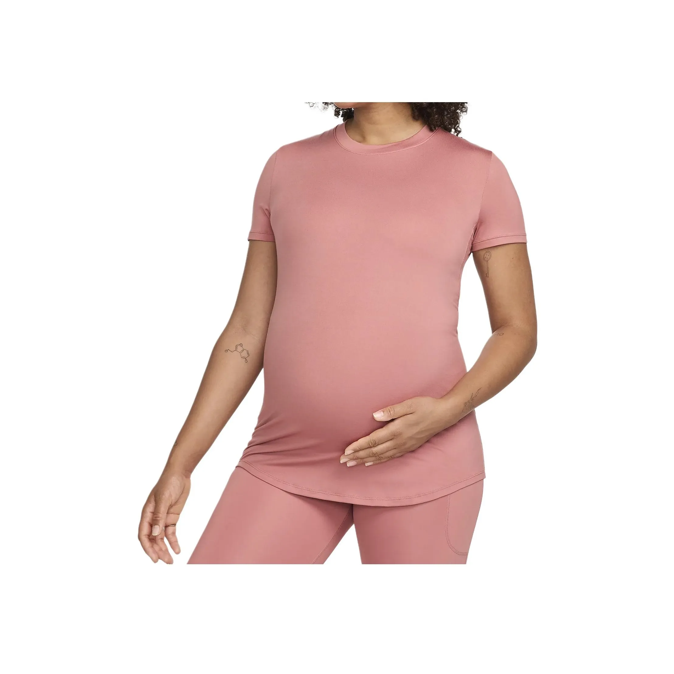 Nike M One Women's Dri-FIT Slim-Fit Short-Sleeve Top Maternity