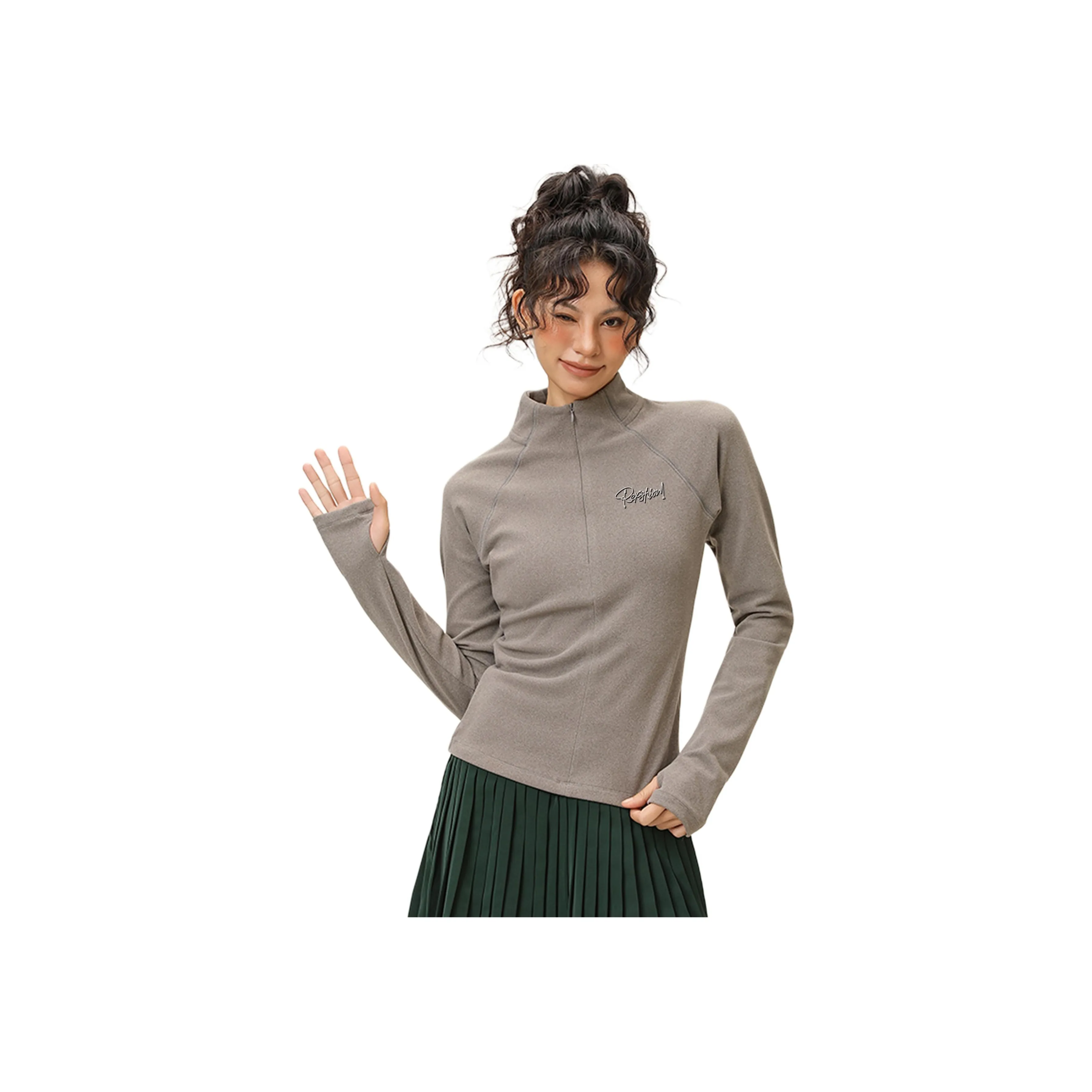 REXSHION Реглан рукав T-рубашка Женская