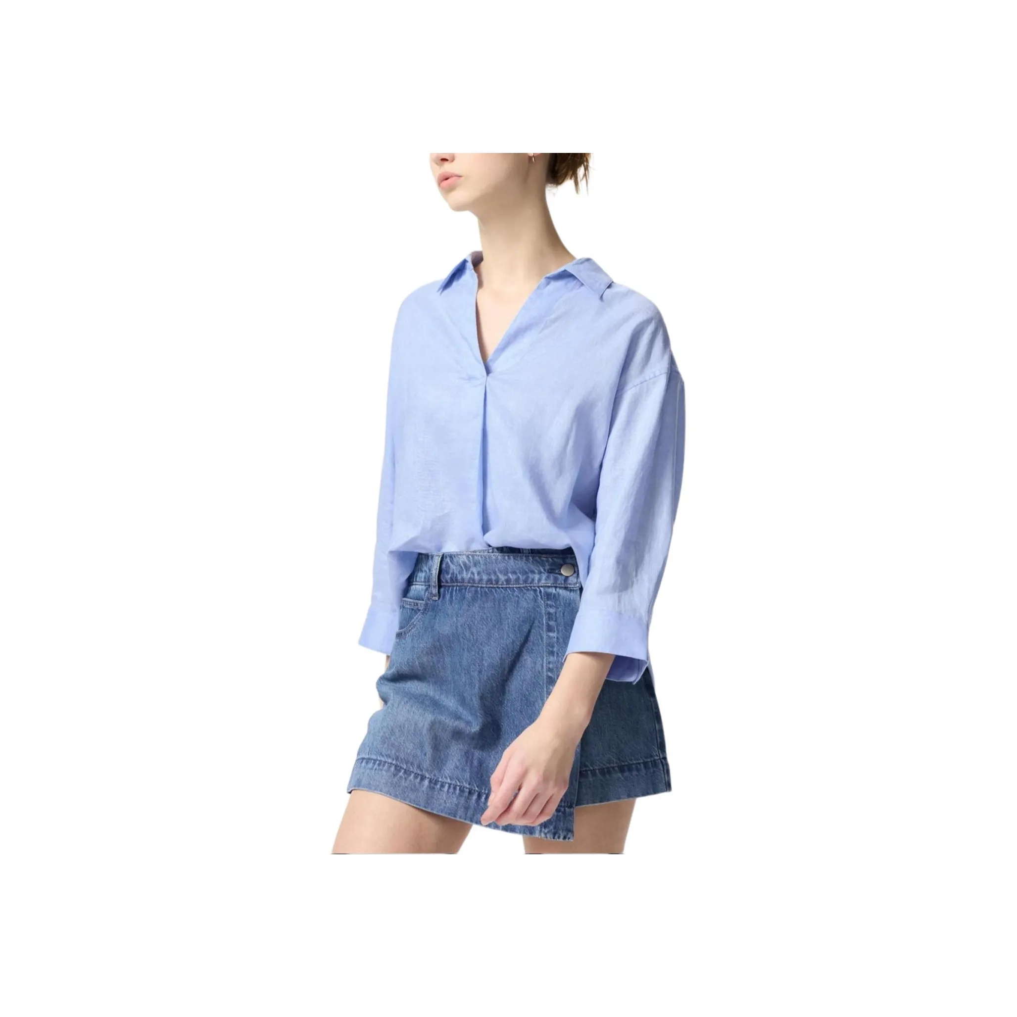 UNIQLO Shirts Women's Pink/Blue