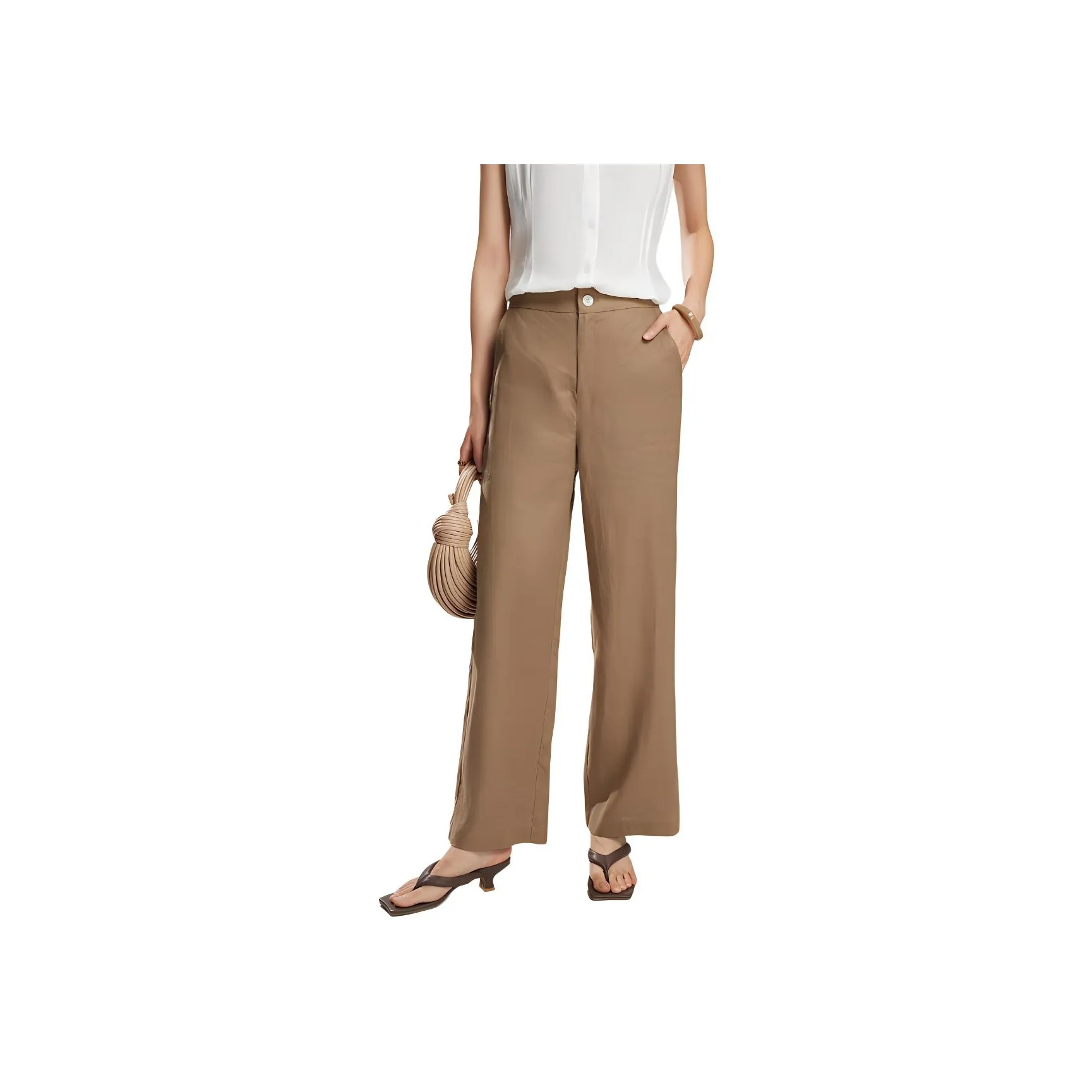 Fog Casual Pants Women's Khaki Tone
