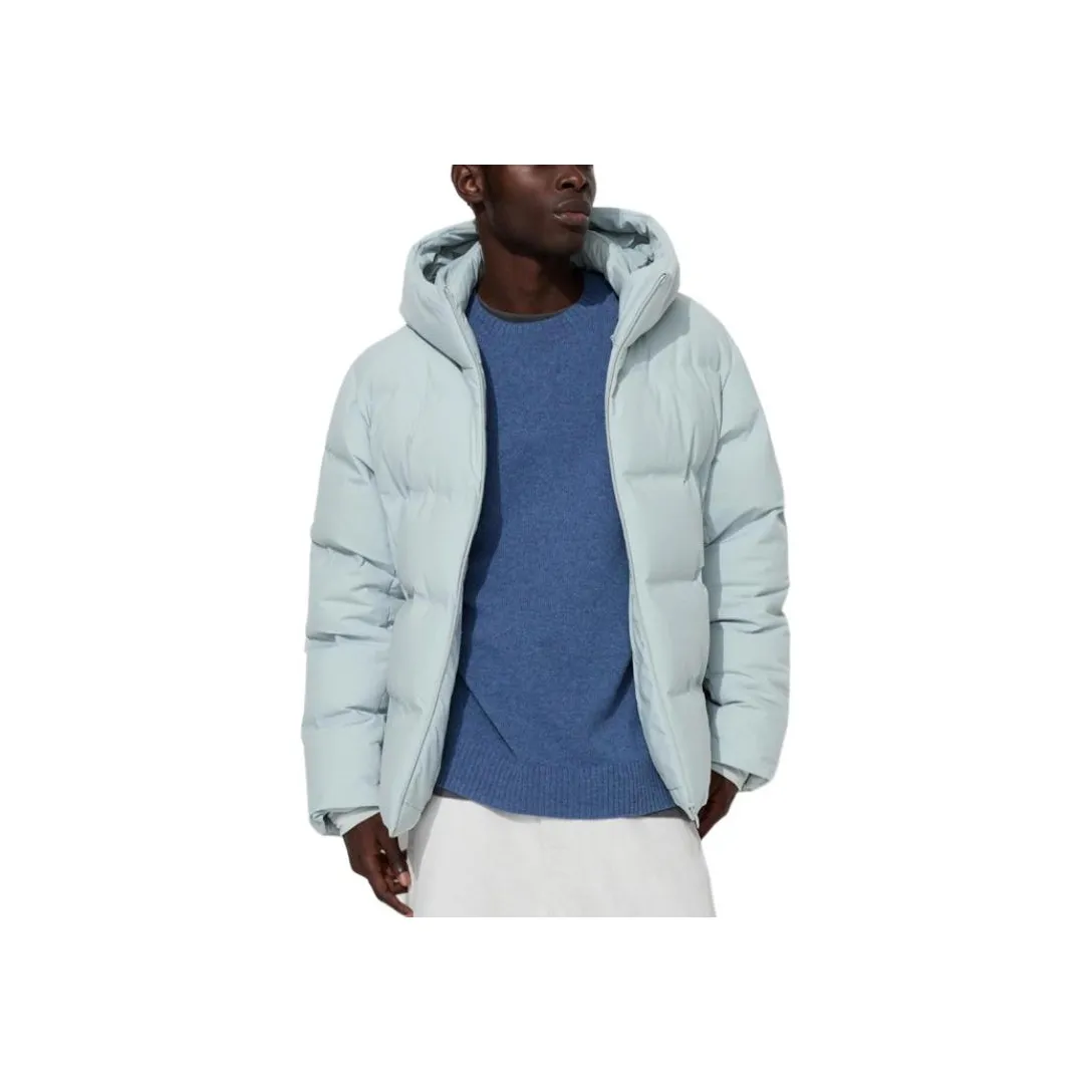 UNIQLO Пуховик Мужской Светло-Синий