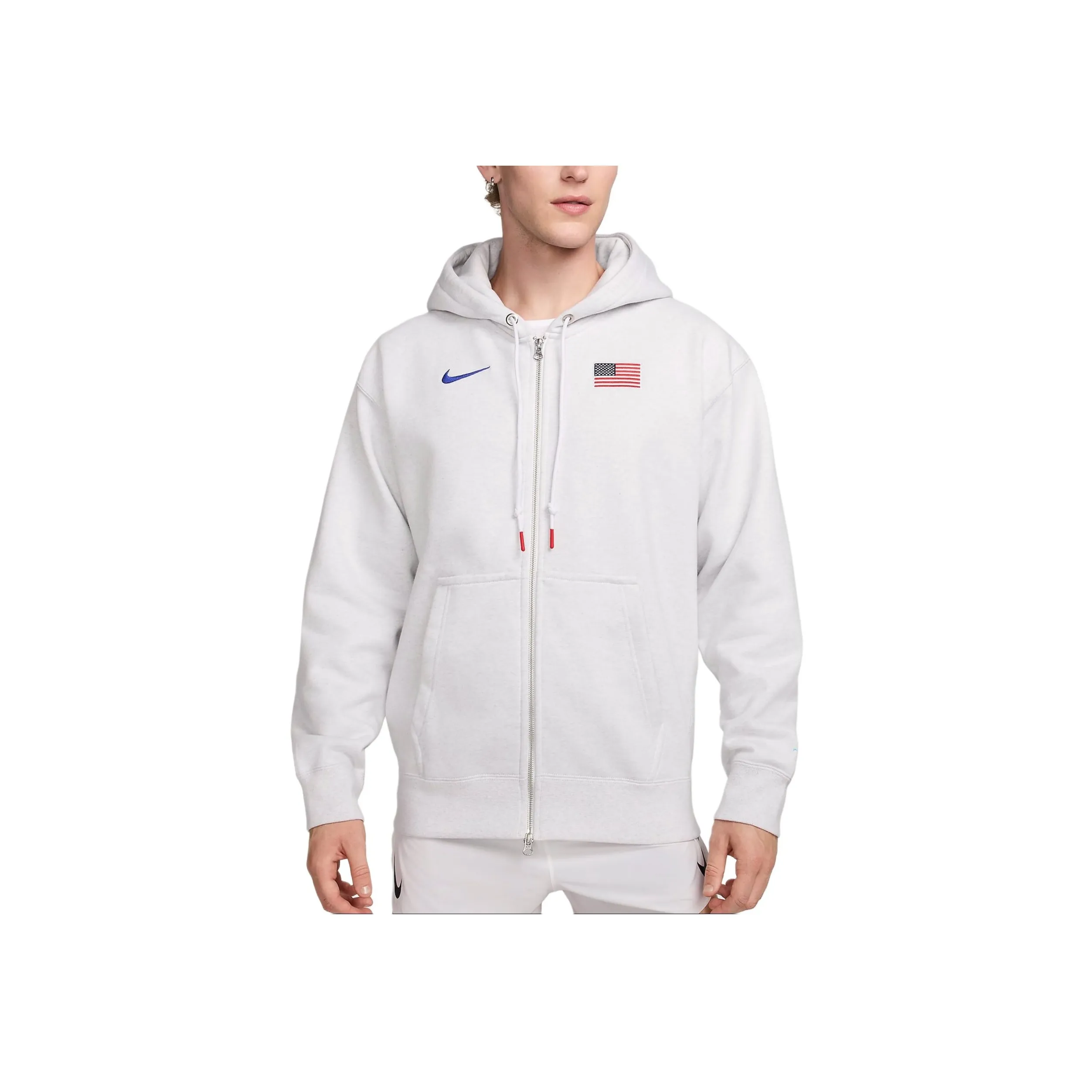 Nike Usa Solo Swoosh Men's Nike Full Zip Hoodie