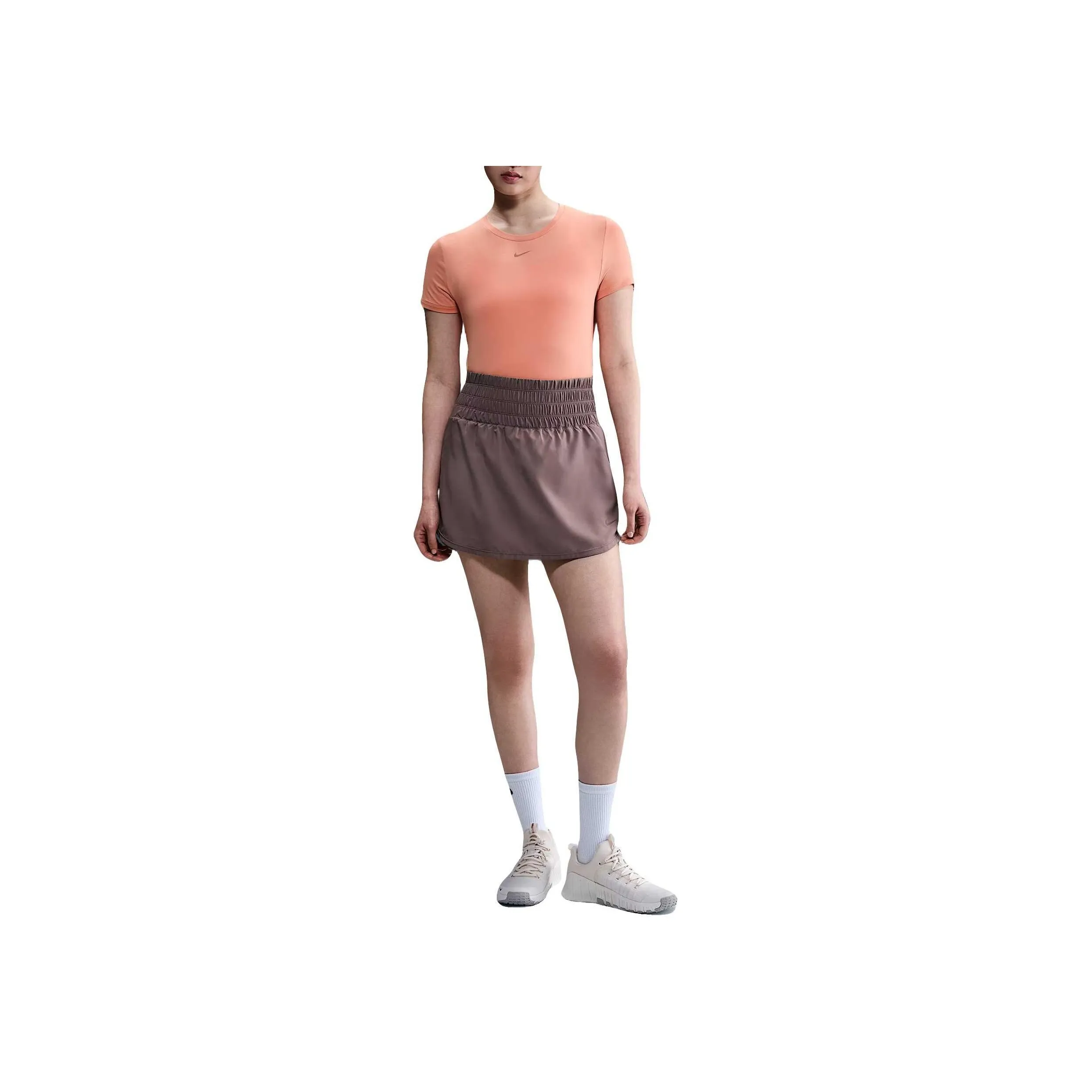 Nike Dri Fit Regular T Shirt Women's Apricot Agate