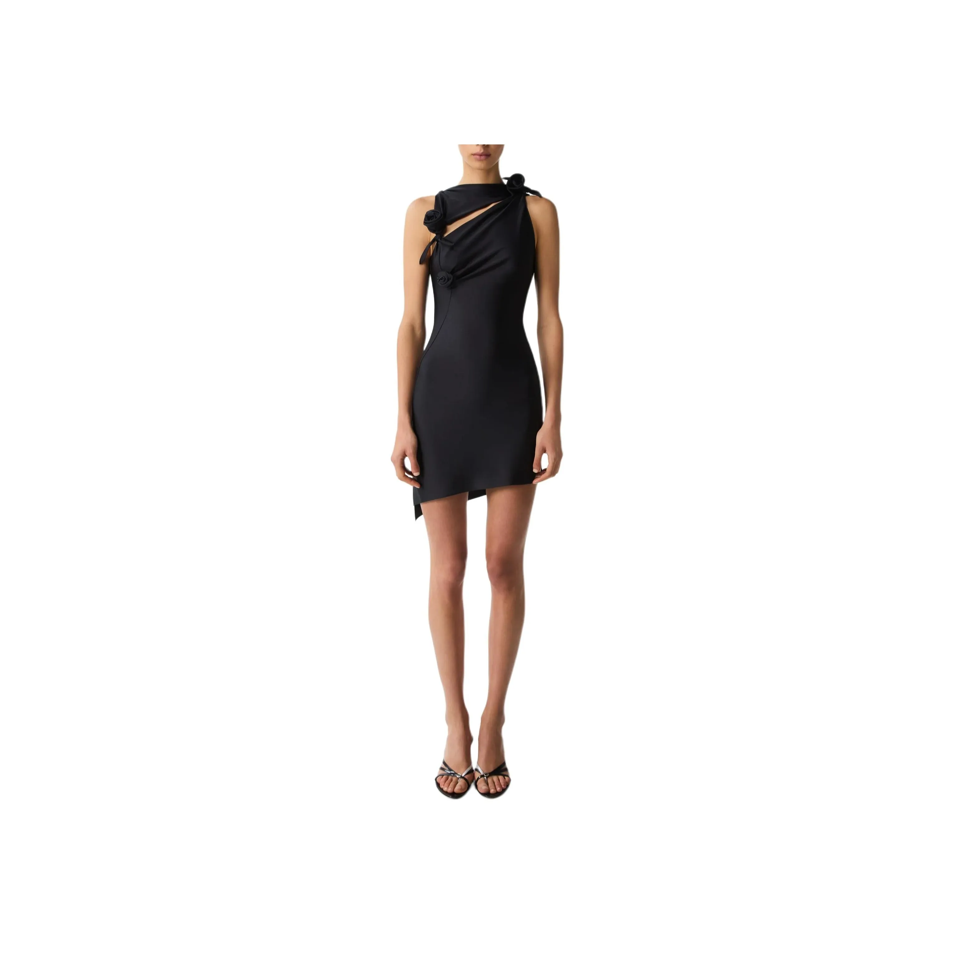 COPERNI Asymmetric Flower Mini Dress