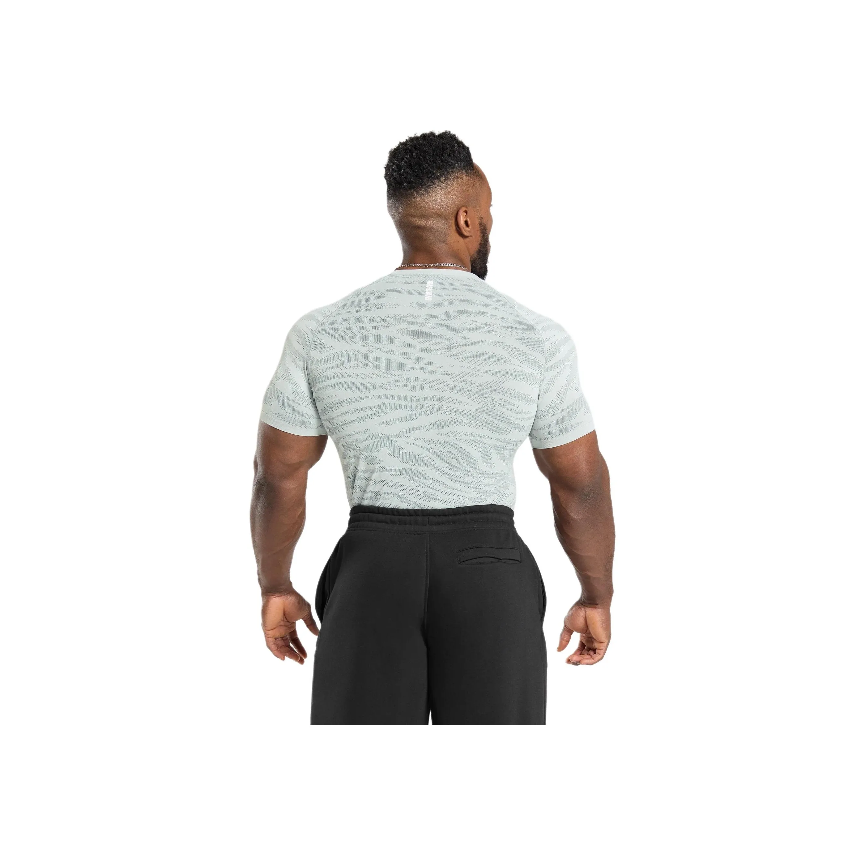 GYMSHARK Geo Animal Workout Clothing Men's Cool Blue