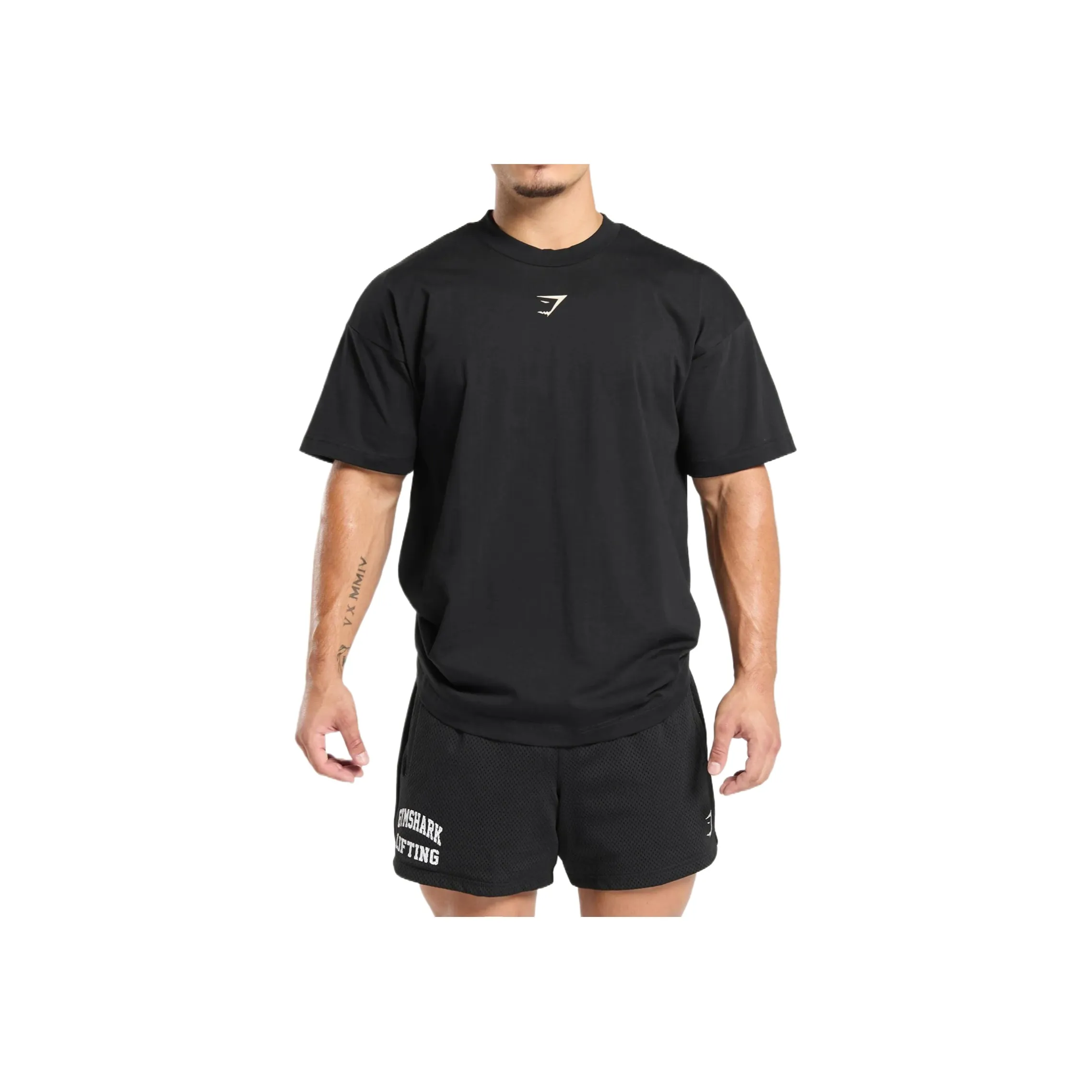 GYMSHARK Черные Мужские T-рубашки