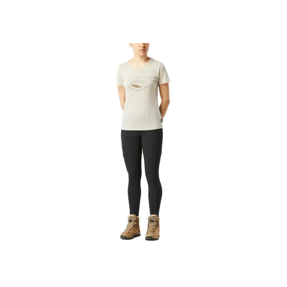 DECATHLON FORCLAZ TRAVEL 500 Sports Pants Women's Black