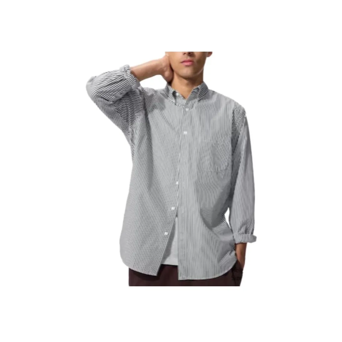 UNIQLO Темно-зеленая унисекс рубашка