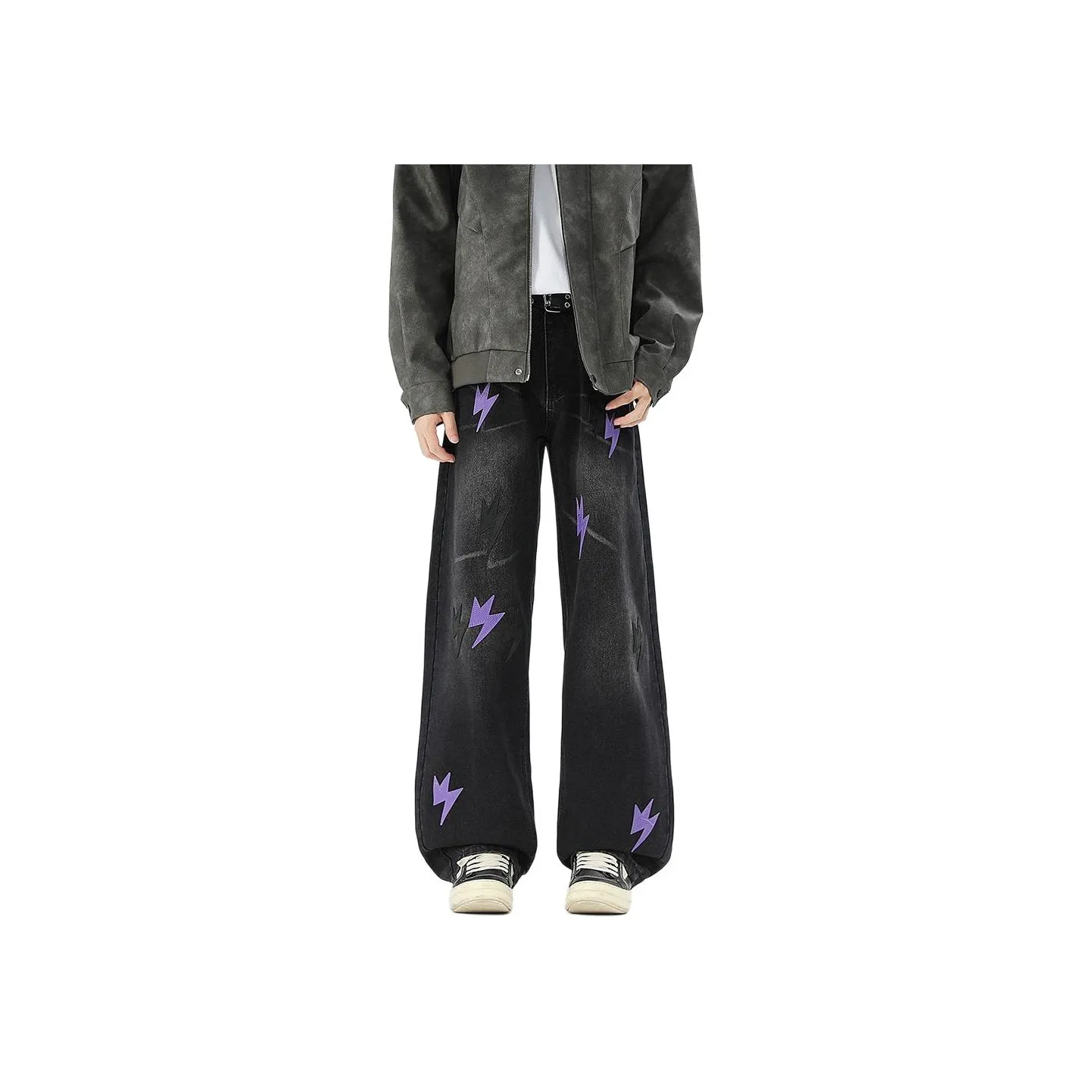 Glona Klio Черный Фиолетовый Унисекс Джинсы