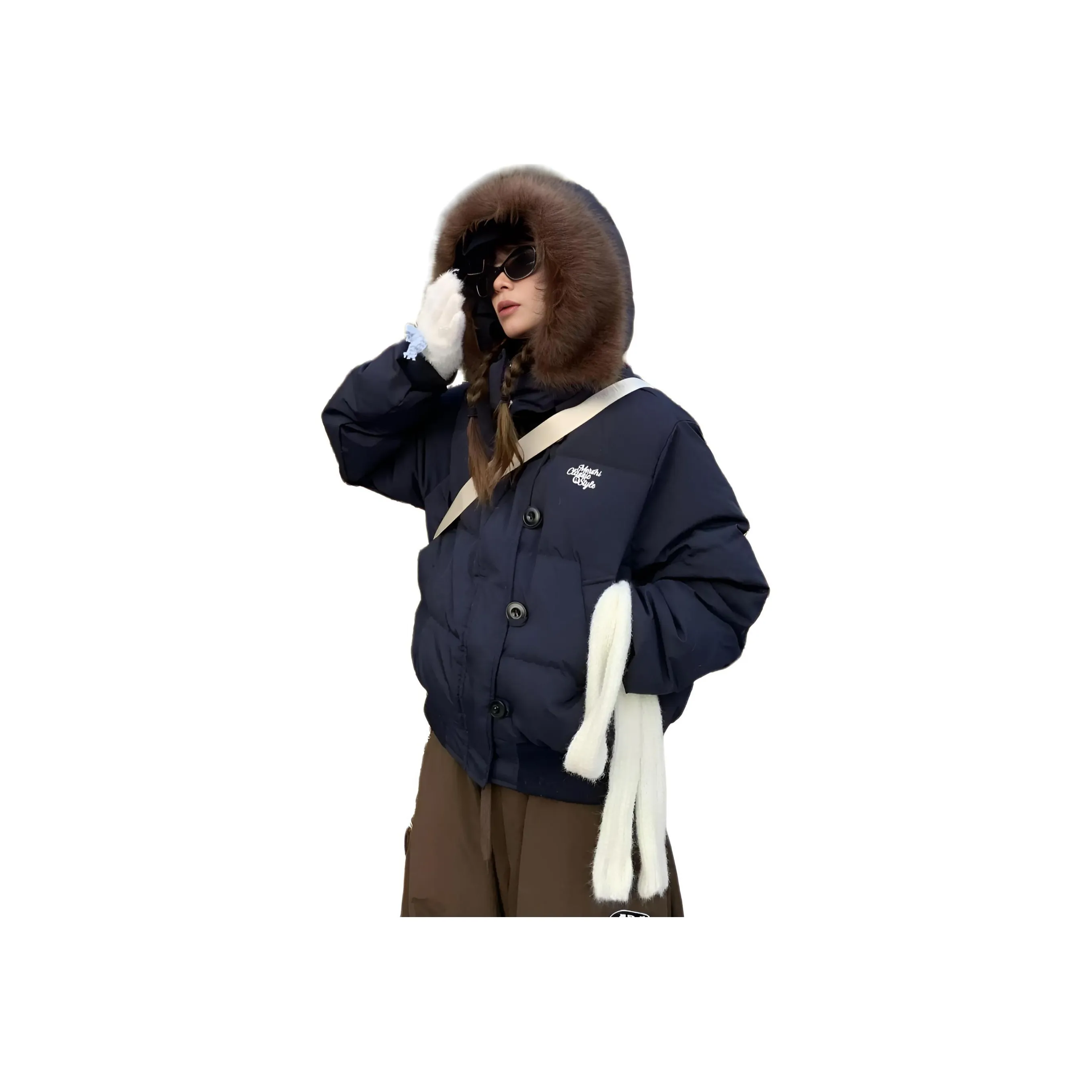 LAKESI Темно-синий Синий Женские Пуховики