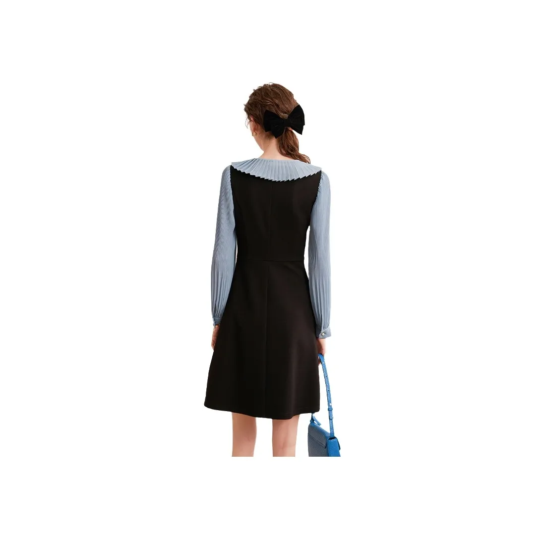 LOUISY AO Long Sleeved Dresses Women's Black & Blue
