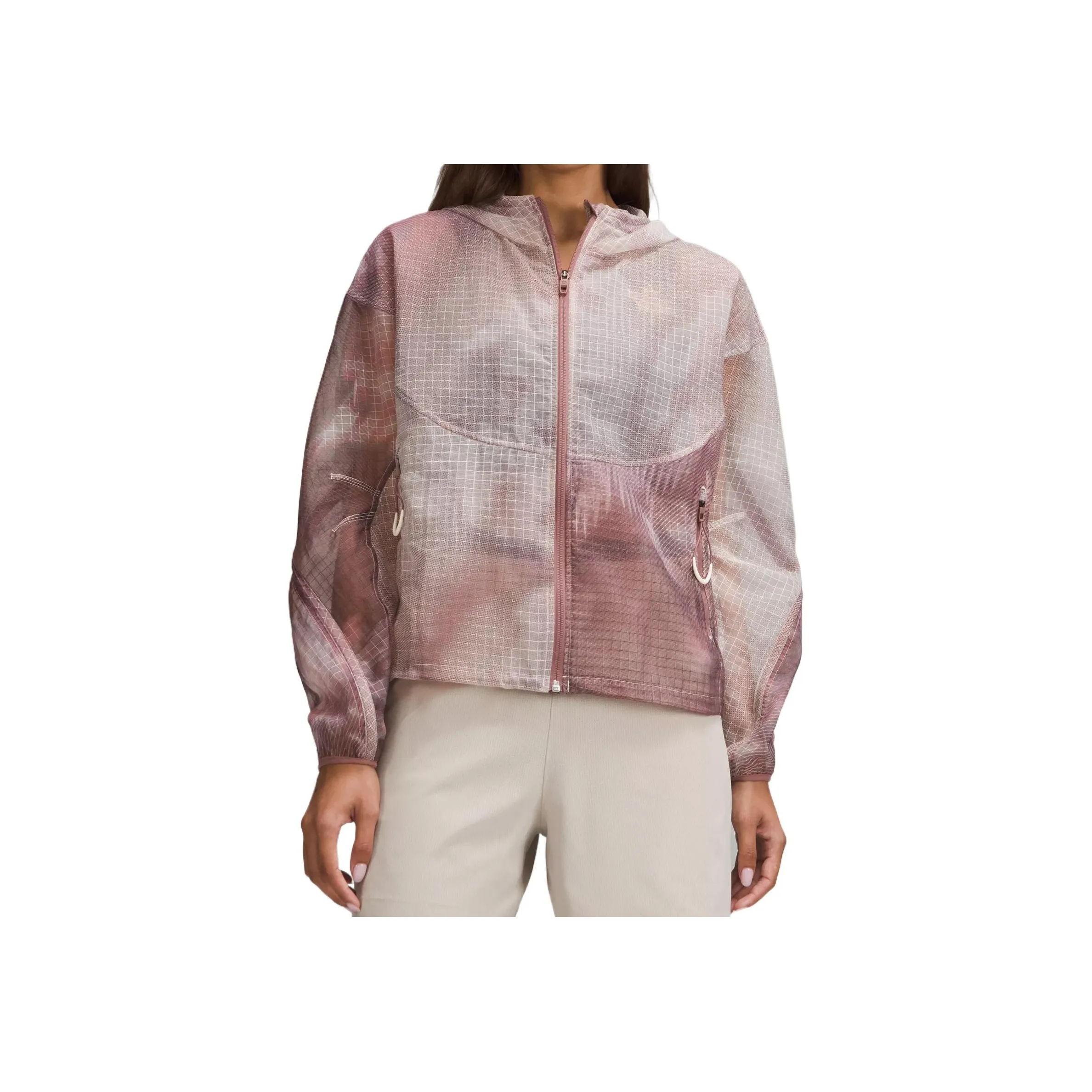 lululemon Куртка Женская Розовая с Принт