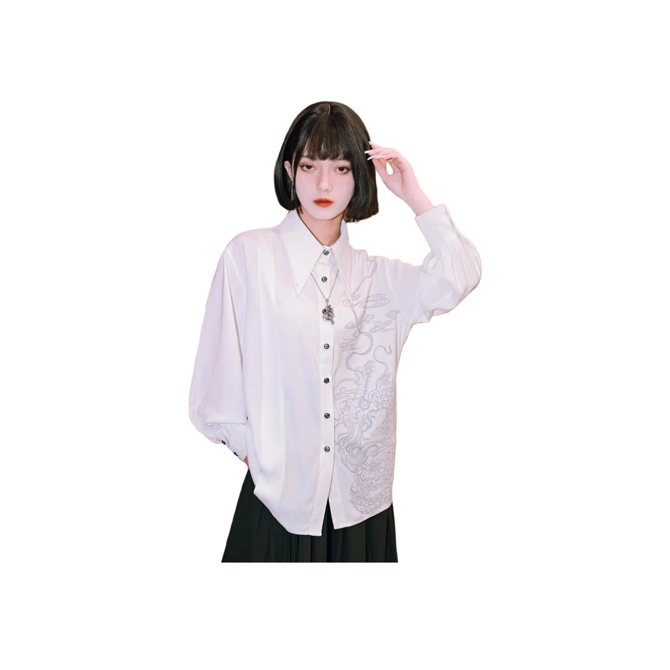 Pirkadat Белый Унисекс Рубашки